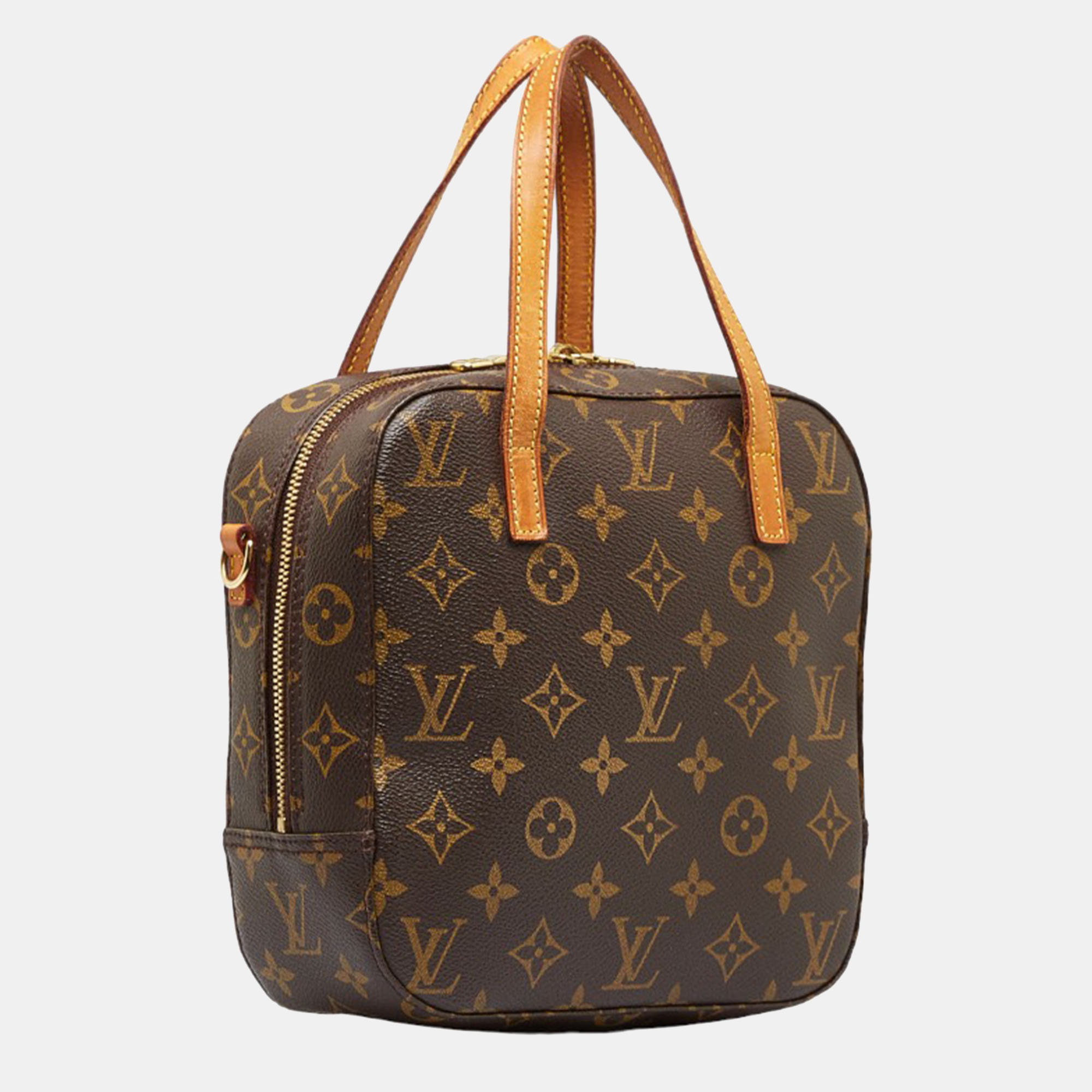 Louis Vuitton Brown Canvas Monogram Spontini Top Handle Bag