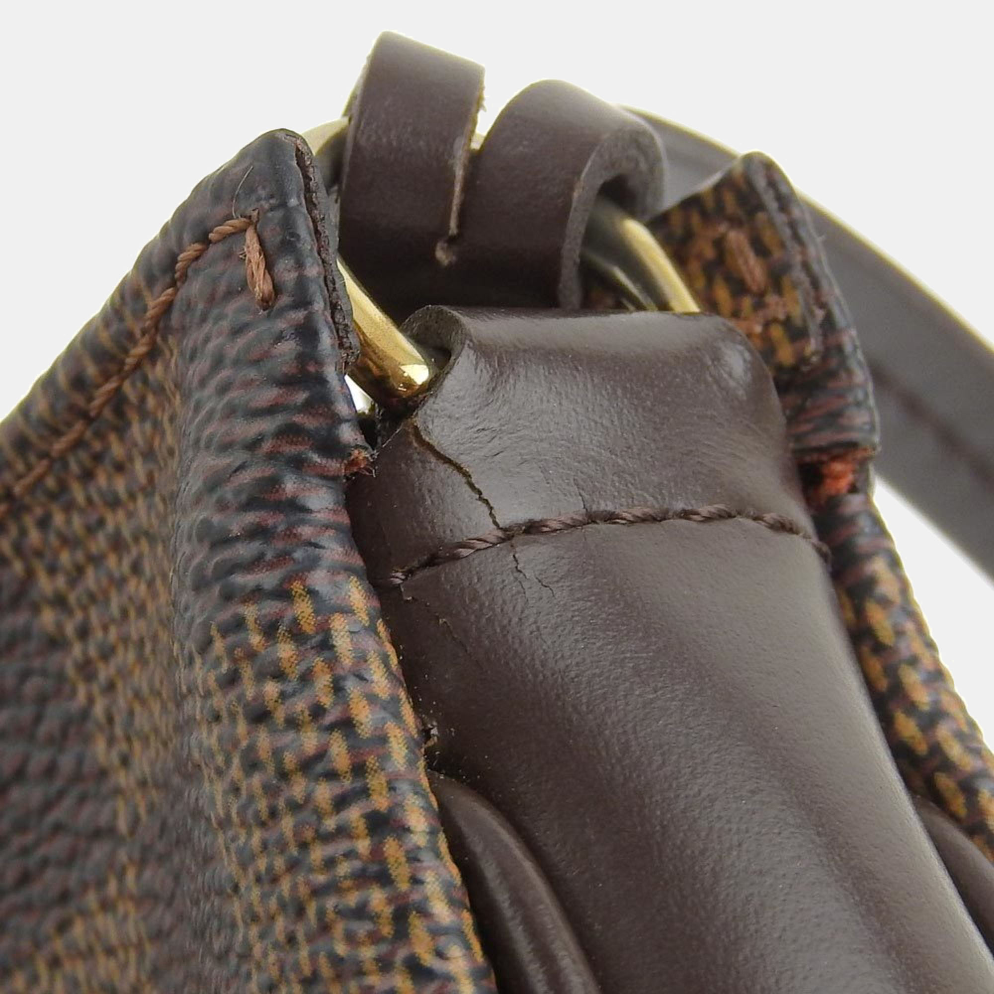Louis Vuitton Brown Damier Ebene Canvas Navona Pochette Shoulder Bag