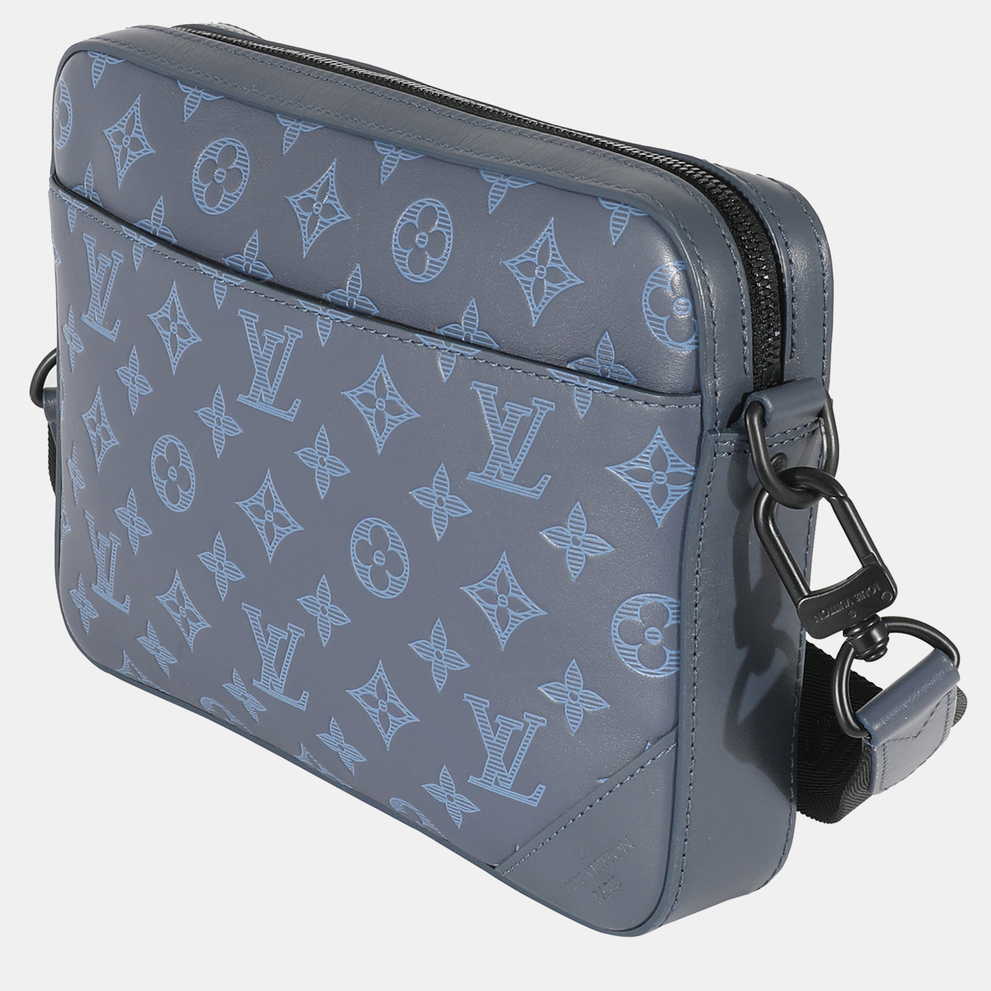 Louis Vuitton Blue Monogram Canvas Shadow Duo Messenger Bag
