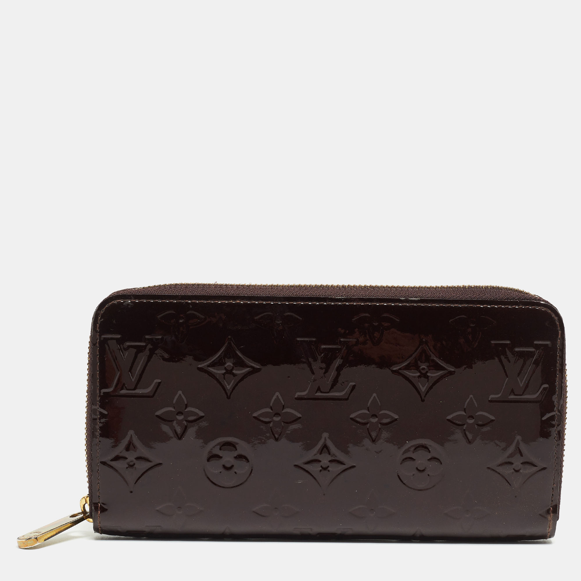 Louis vuitton amarante monogram vernis zippy wallet