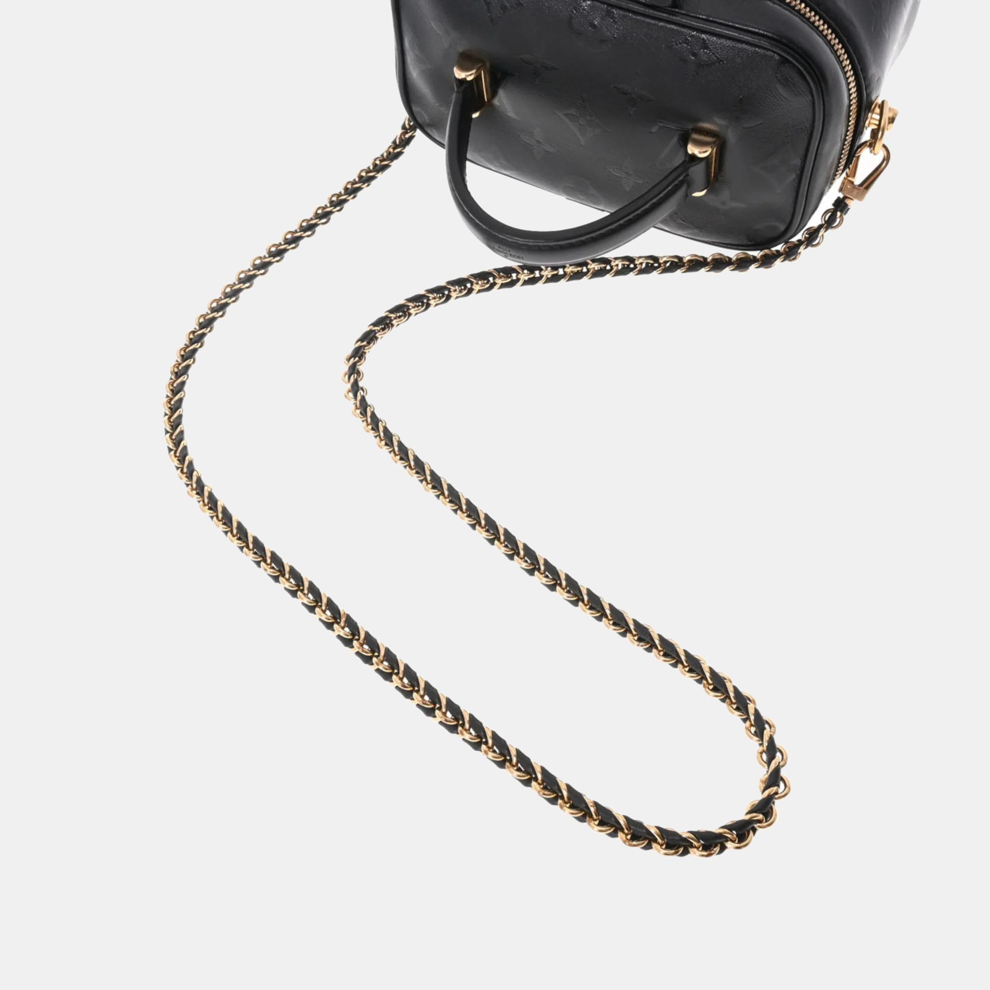 Louis Vuitton Black Monogram Leather Ink Vanity PM Shoulder Bag