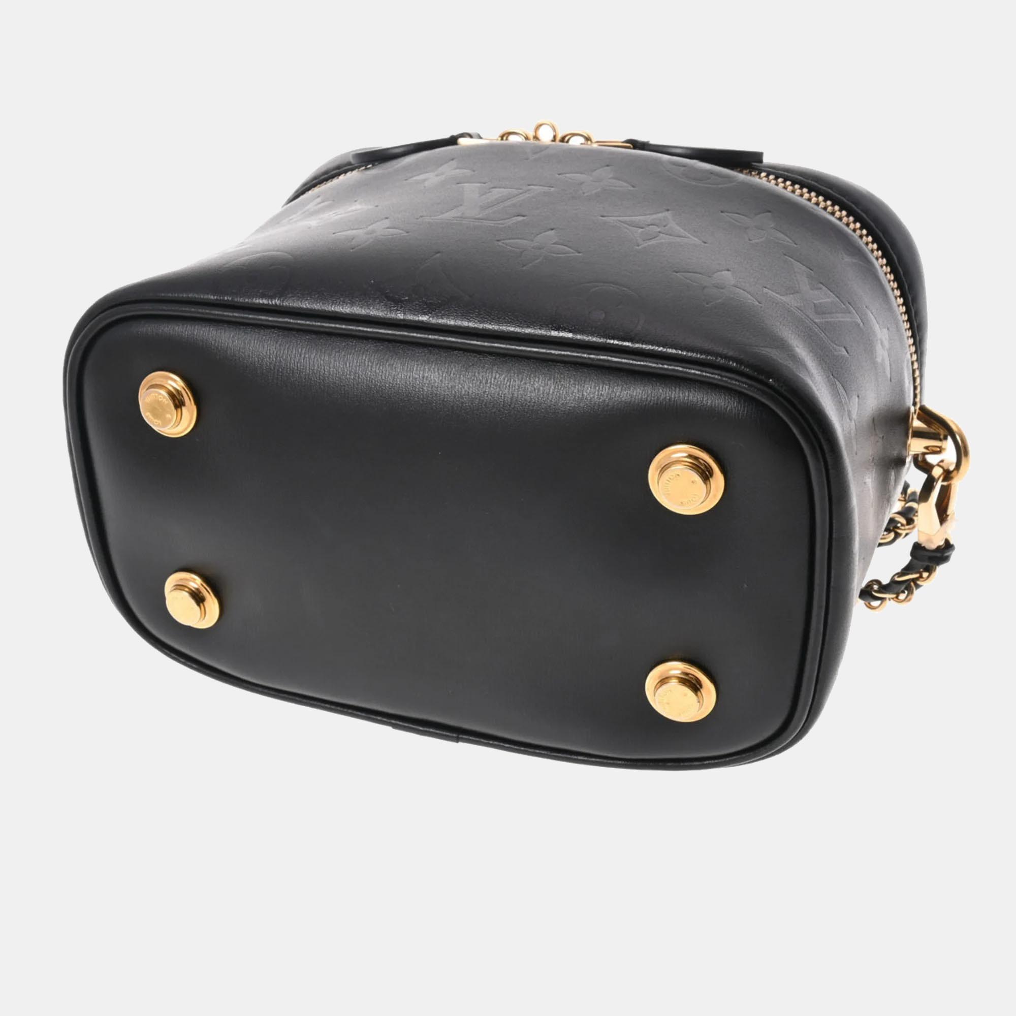 Louis Vuitton Black Monogram Leather Ink Vanity PM Shoulder Bag