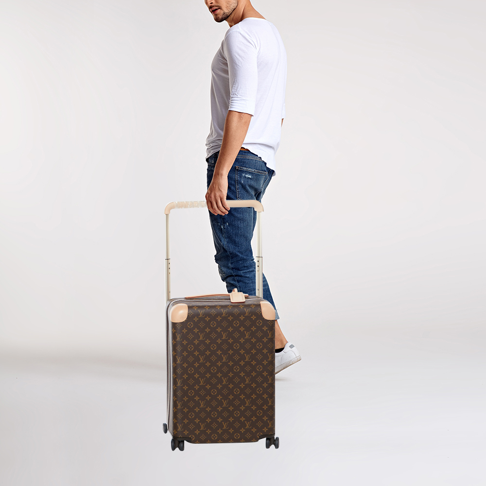

Louis Vuitton Monogram Canvas Horizon 55 Suitcase, Brown
