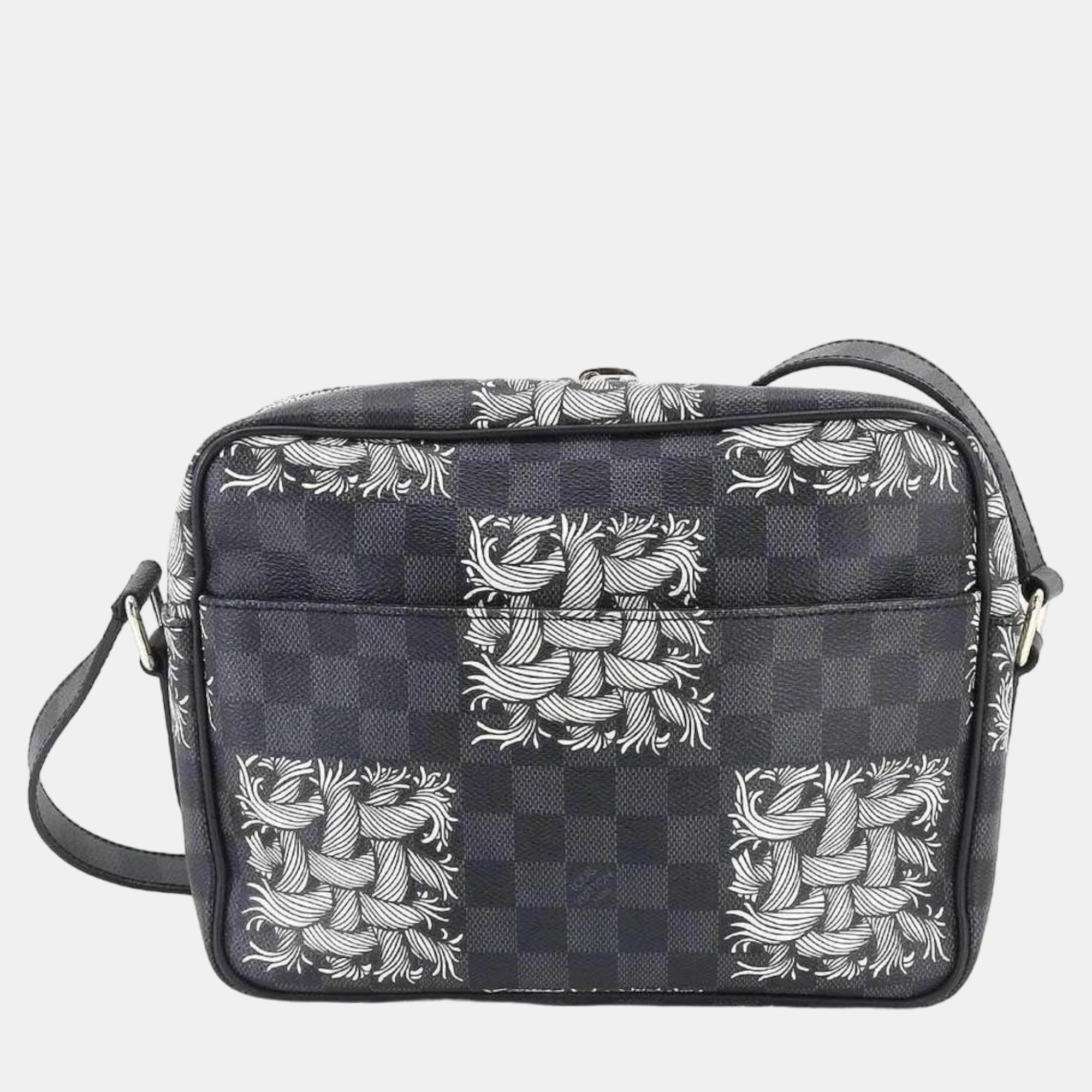 Louis Vuitton X Christopher Nemeth Rope Black  Canvas Shoulder Bag