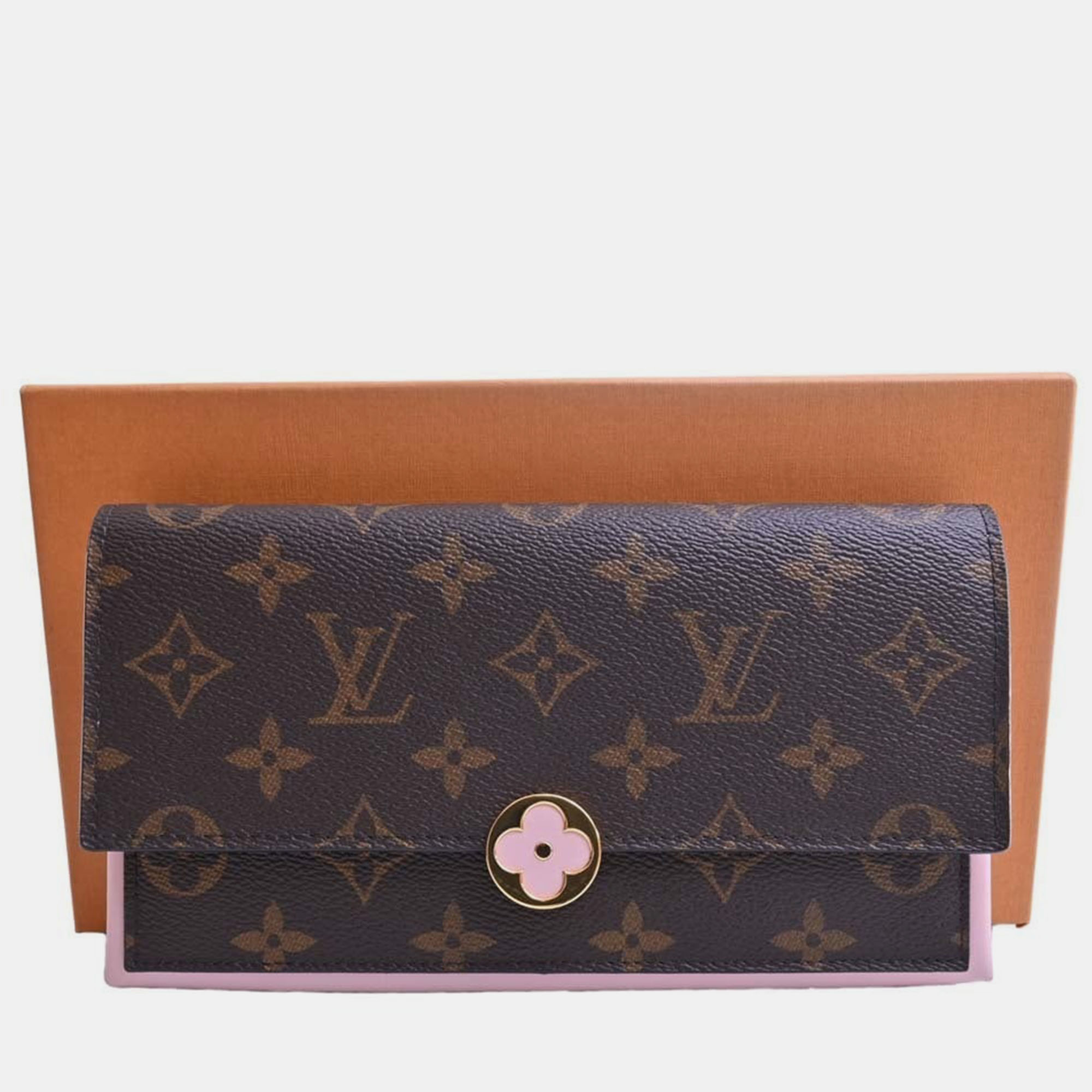 Louis Vuitton Brown Monogram Canvas Fleur Wallet