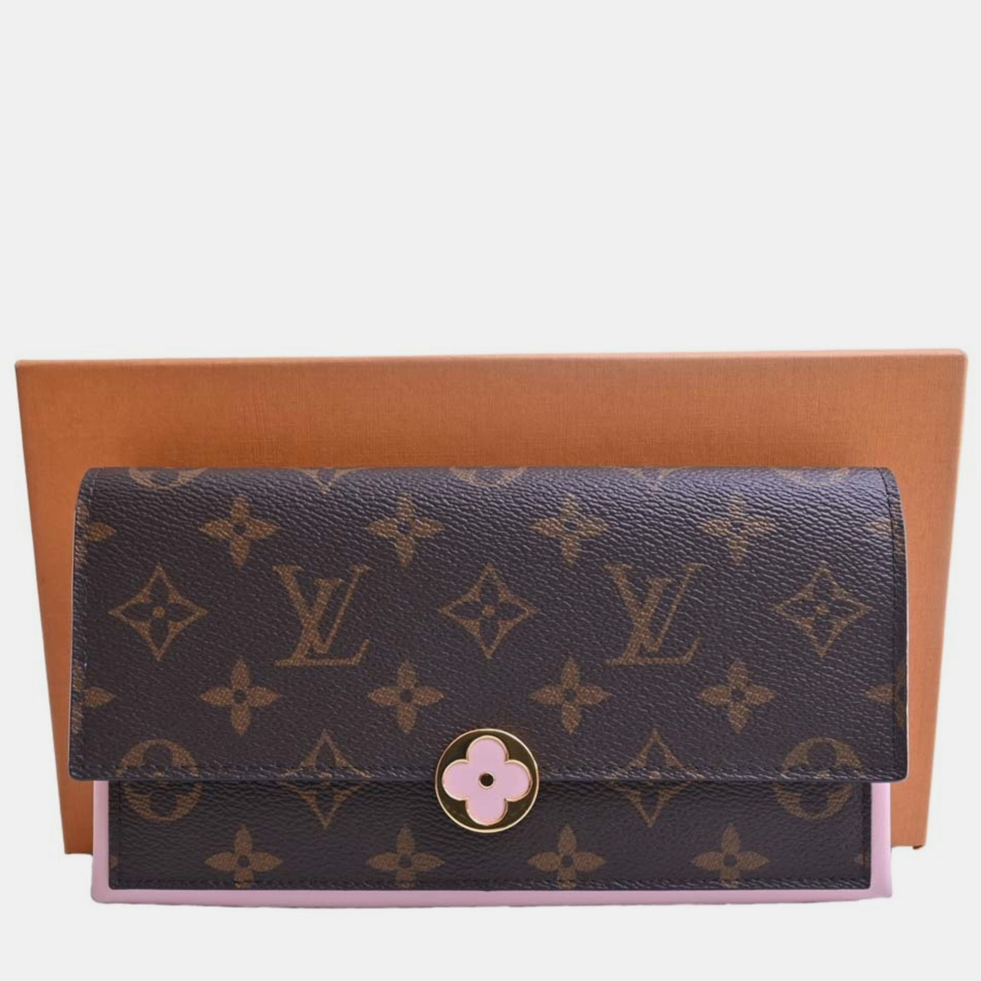Louis Vuitton Brown Monogram Canvas Fleur Wallet