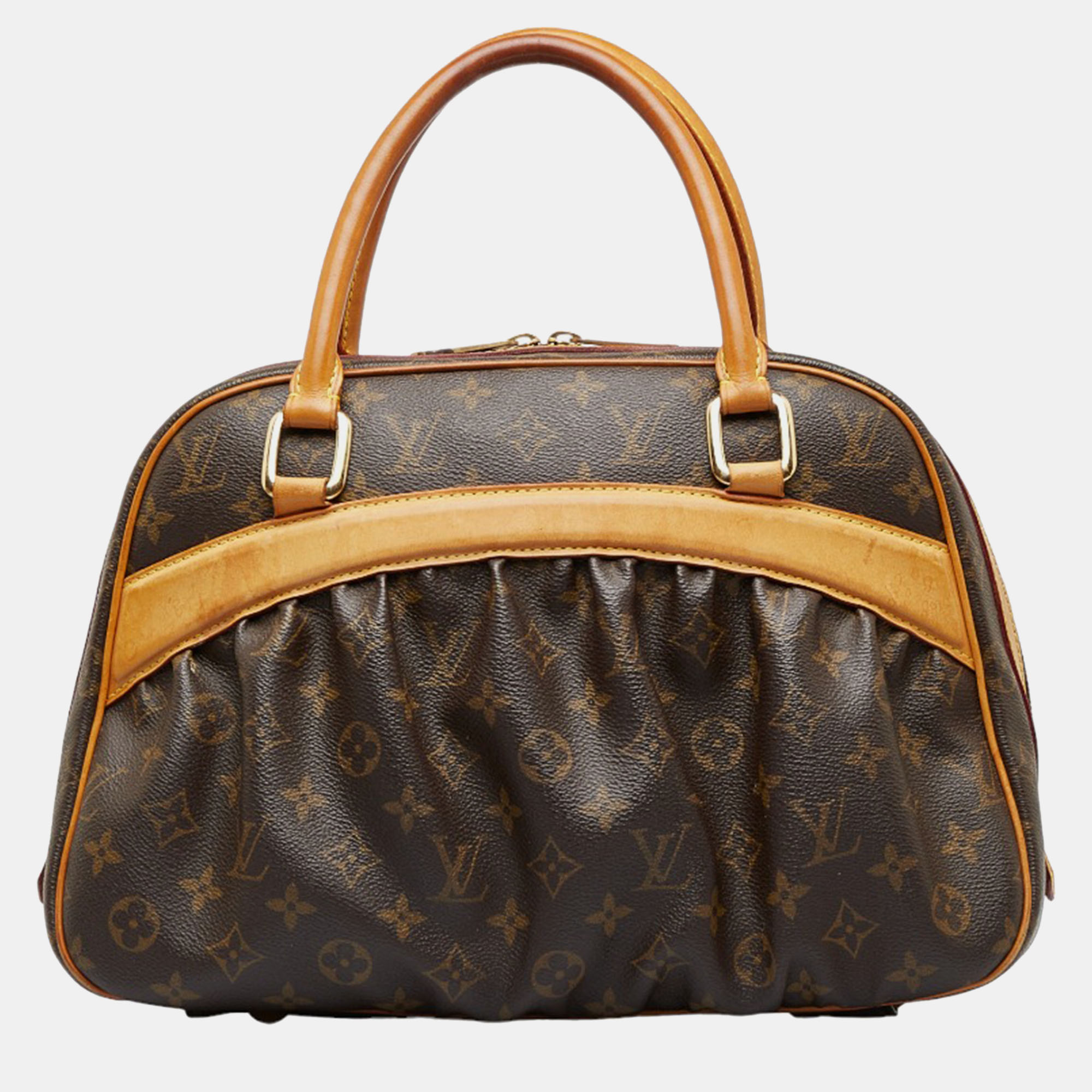 Louis Vuitton Brown Monogram Canvas Mitzi Top Handle Bag