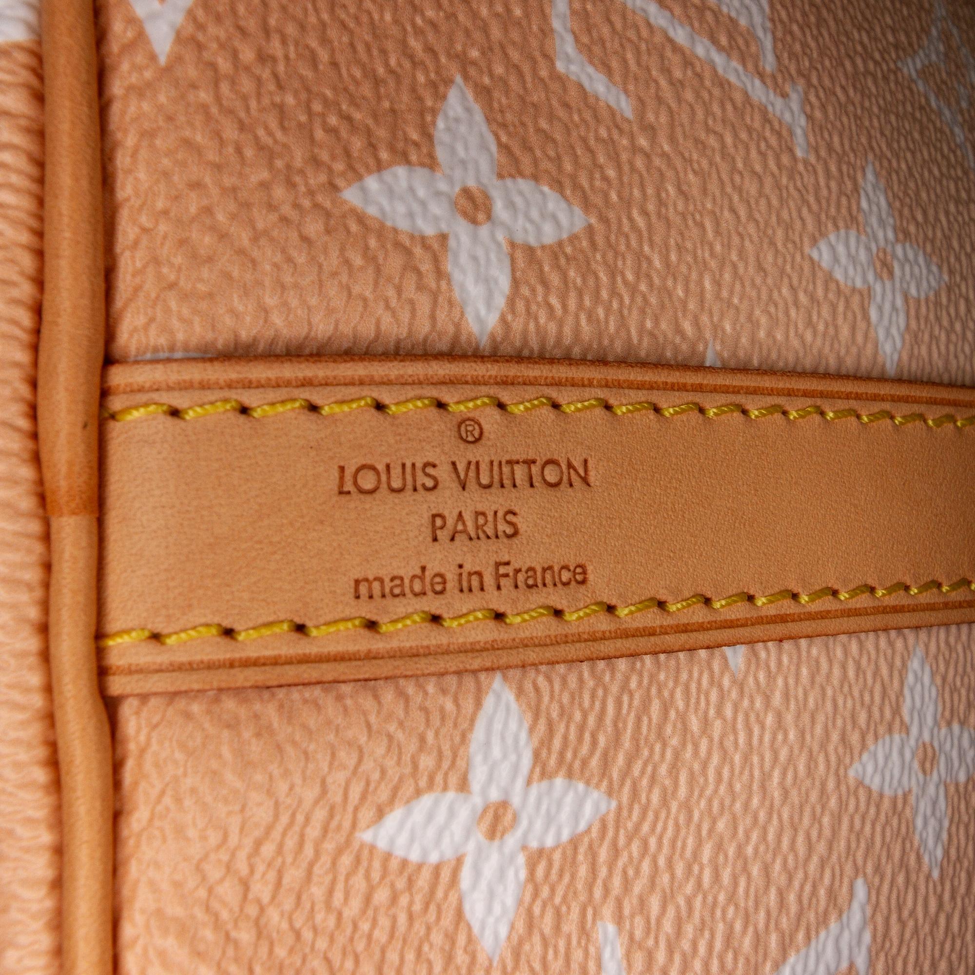 Louis Vuitton Beige/Orange Monogram Giant By The Pool Speedy Bandouliere 25