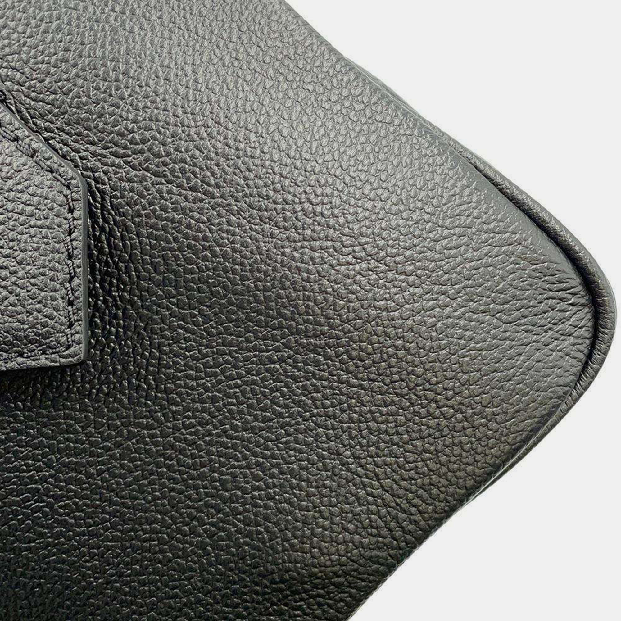 Louis Vuitton Black Monogram Empreinte Leather Speedy Bandouliere 25 Satchel