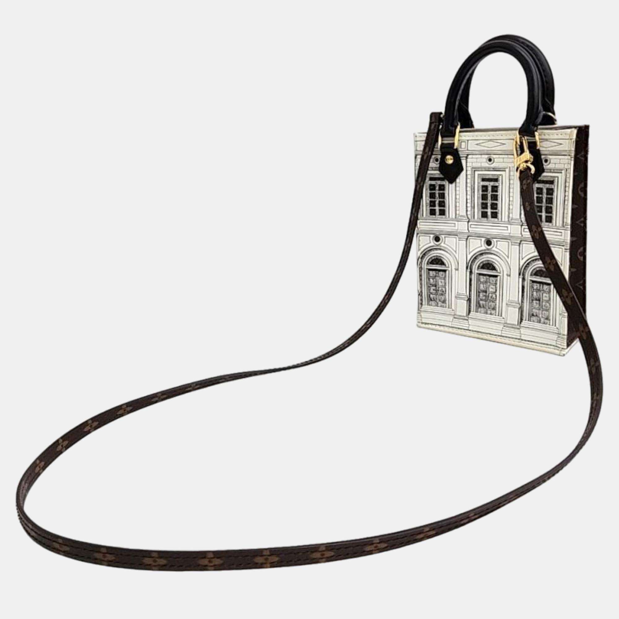 

Louis Vuitton x Fornasetti Architettura Petit Sac Plat, Black
