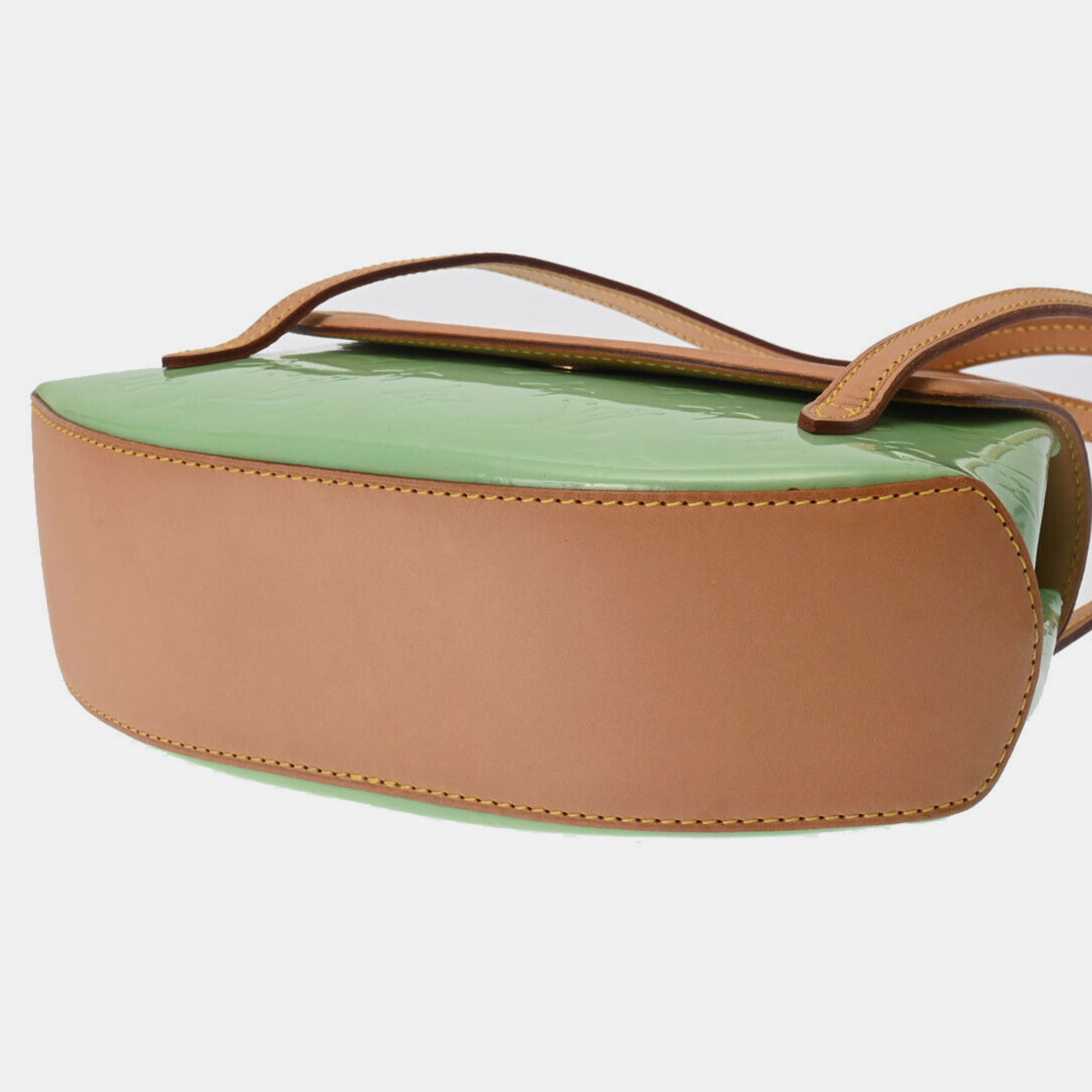 Louis Vuitton Green Vernis Small Biscayne Bay Shoulder Bag