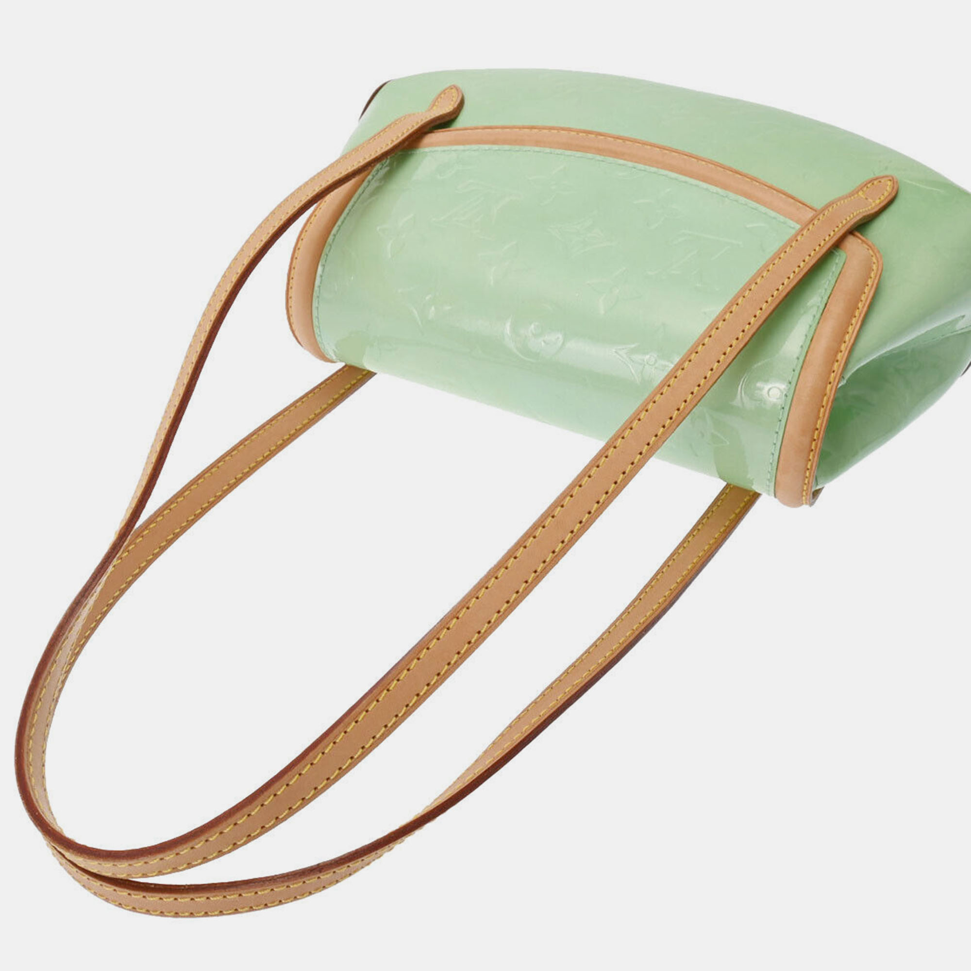 Louis Vuitton Green Vernis Small Biscayne Bay Shoulder Bag