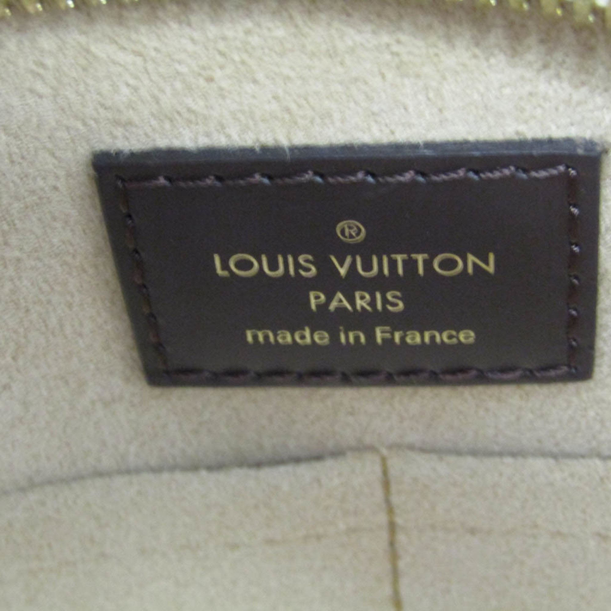 Louis Vuitton Beige Damier Ebene Canvas Jersey Tote Bag
