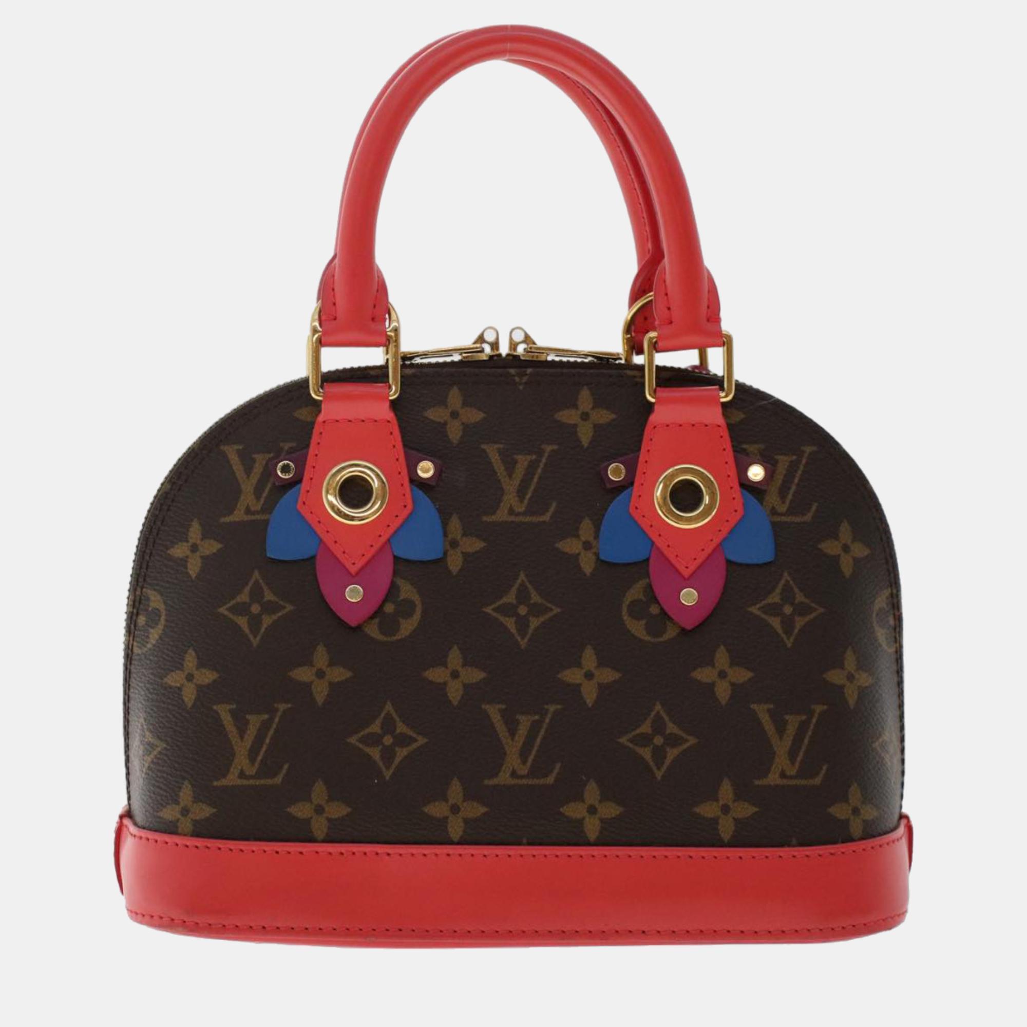 Louis Vuitton Brown Canvas Alma BB Handbag