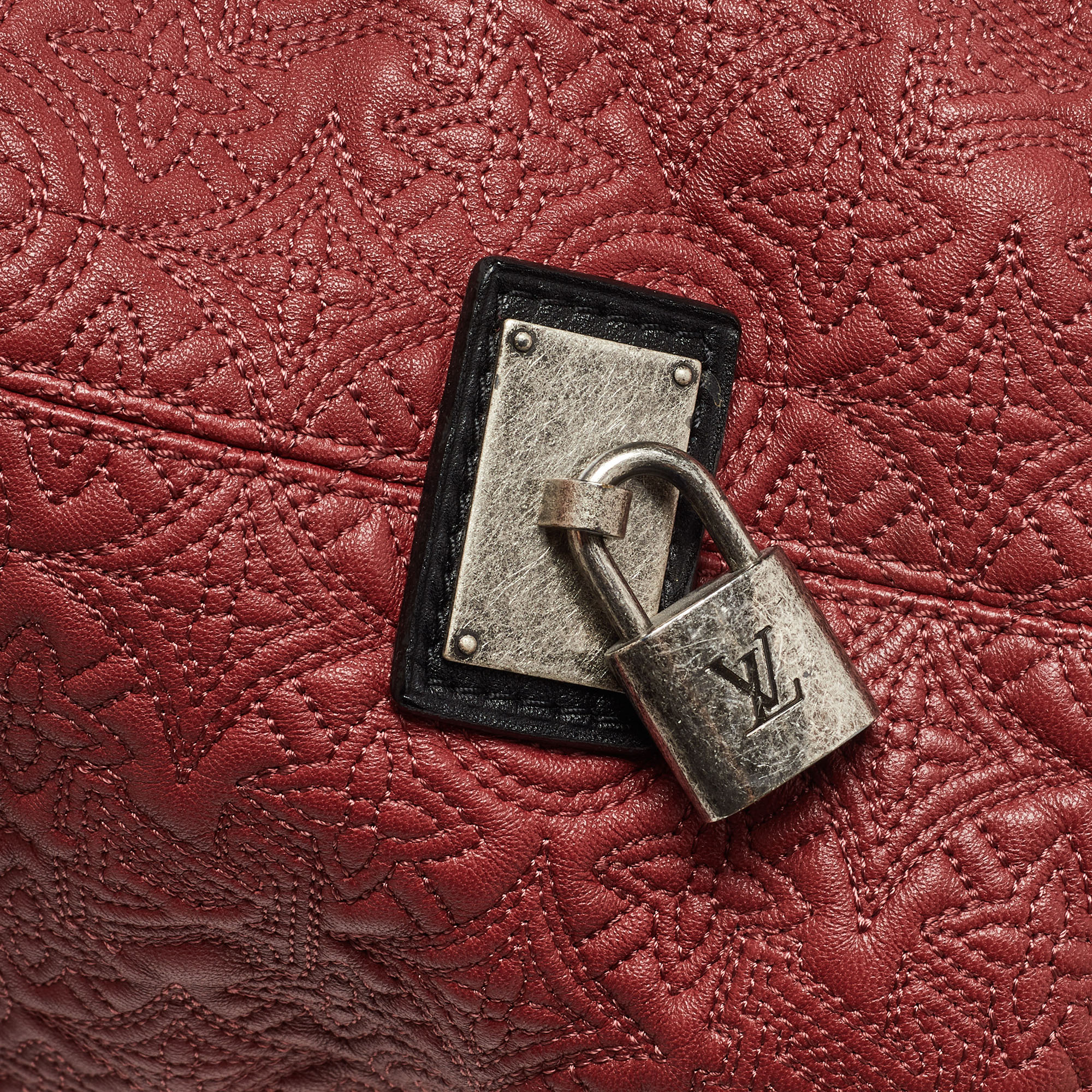 Louis Vuitton Framboise Monogram Leather Antheia PM Bag