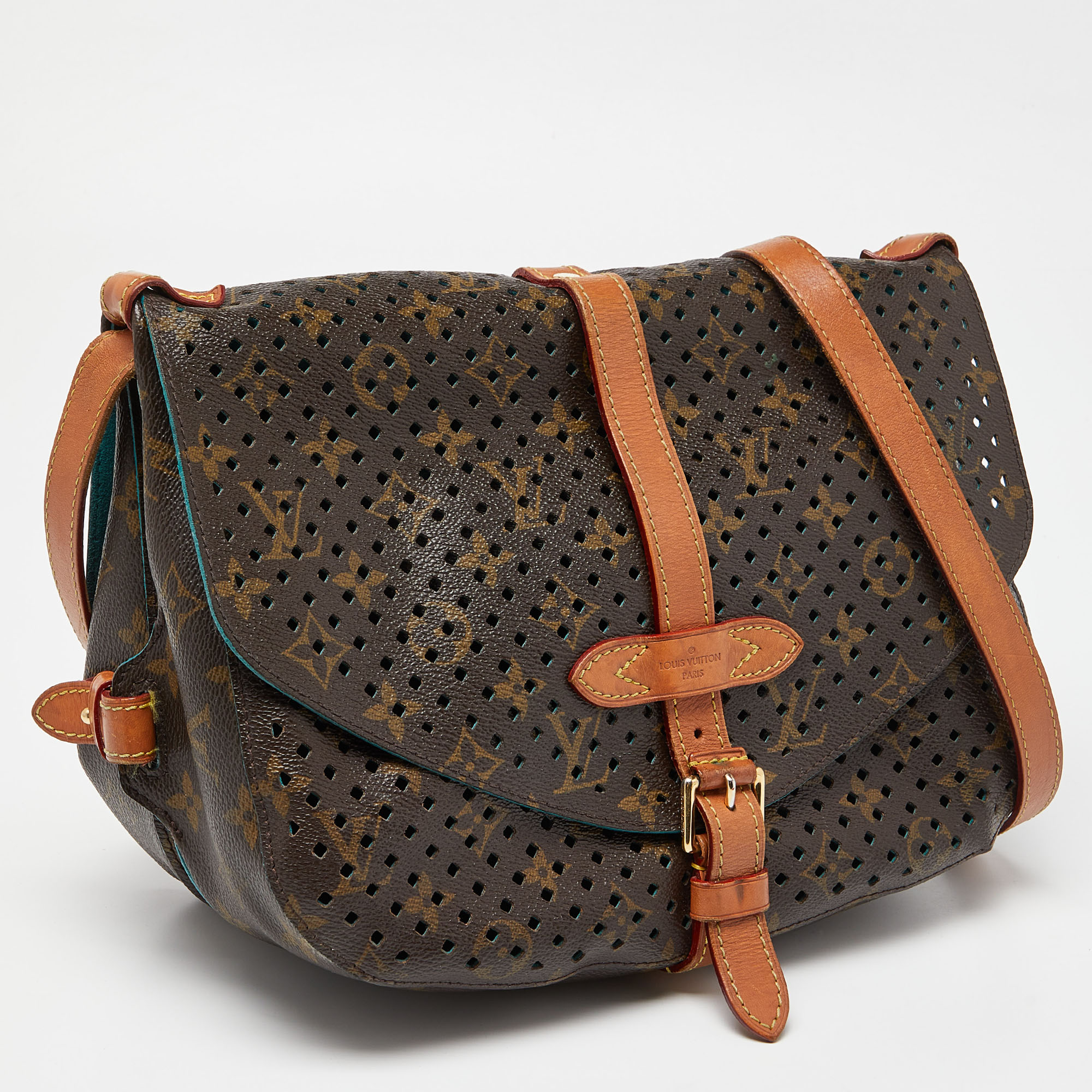Louis Vuitton Perforated Monogram Canvas And Leather Saumur 30 Bag