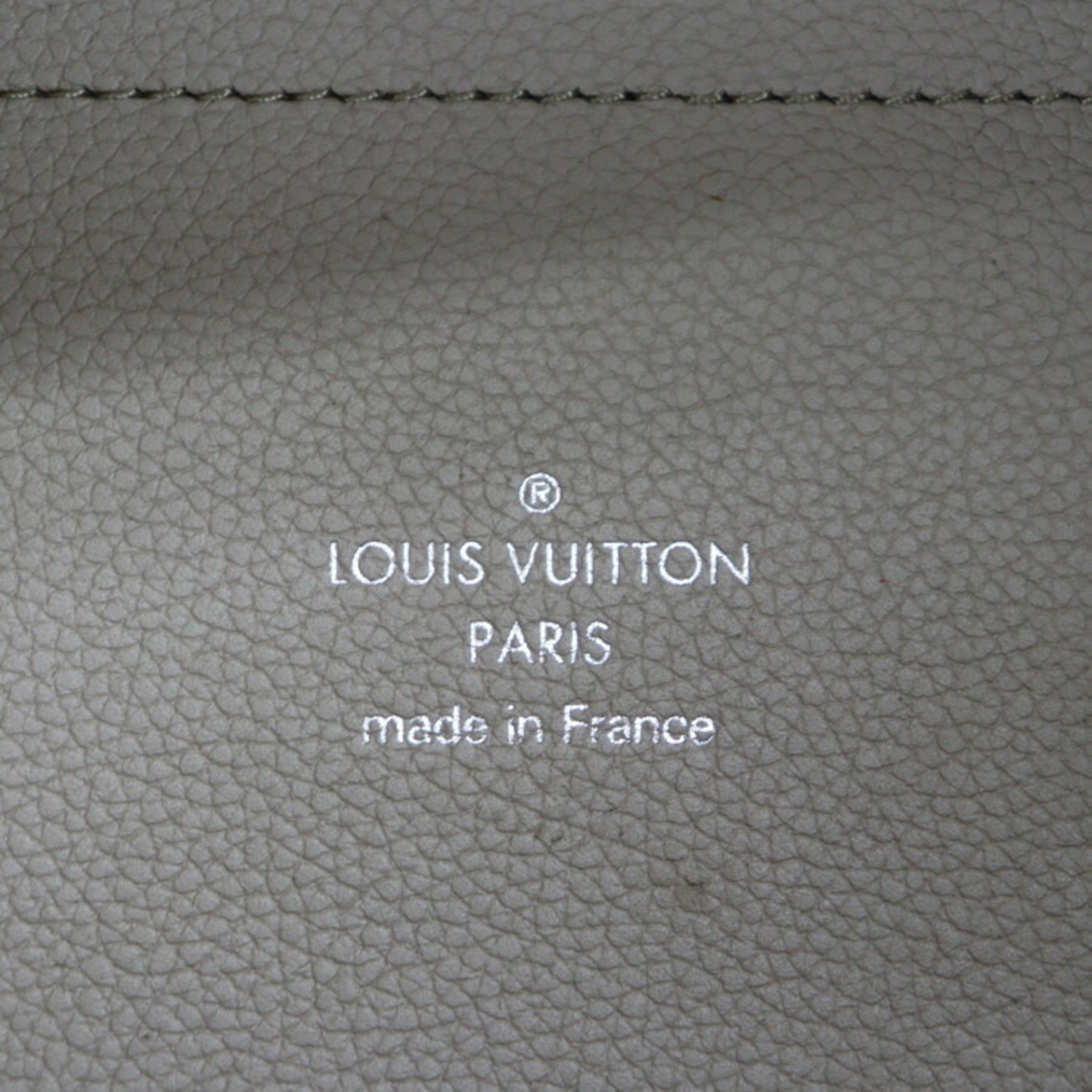 Louis Vuitton Beige Leather Monogram Mahina Hina PM Tote Bag