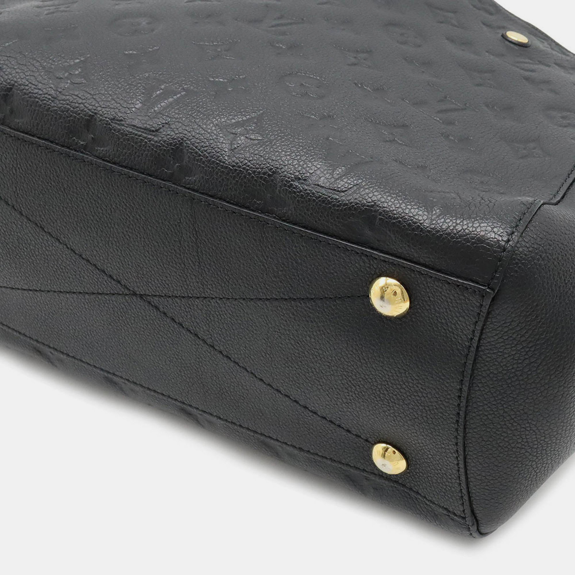 Louis Vuitton Black Monogram Empreinte Leather Montaigne MM Tote Bag