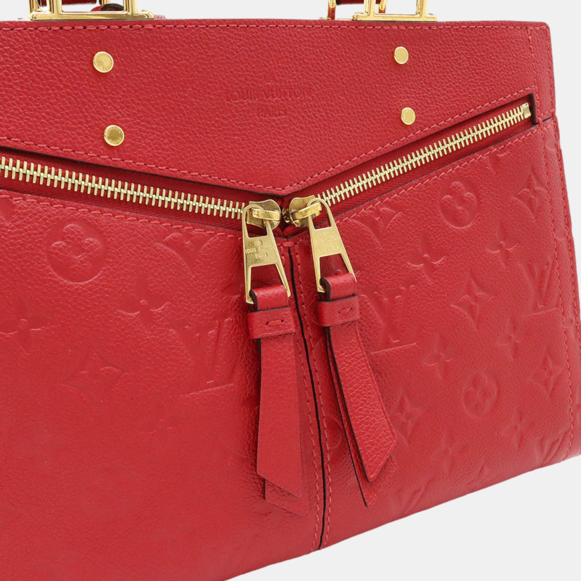 Louis Vuitton Red Monogram Empreinte Leather Sully PM Shoulder Bag