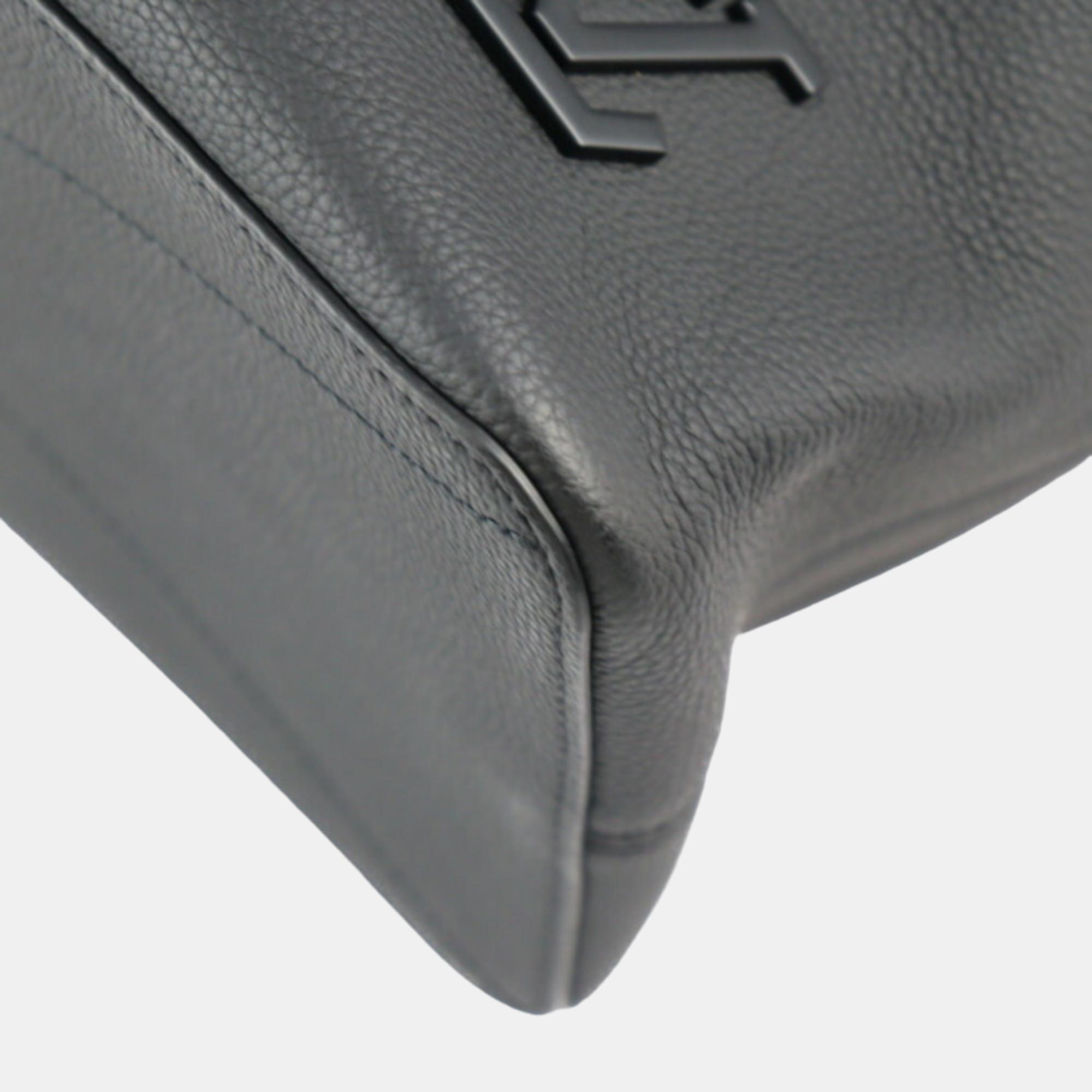 Louis Vuitton Black Leather Aerogram LV Lock It Tote Bag