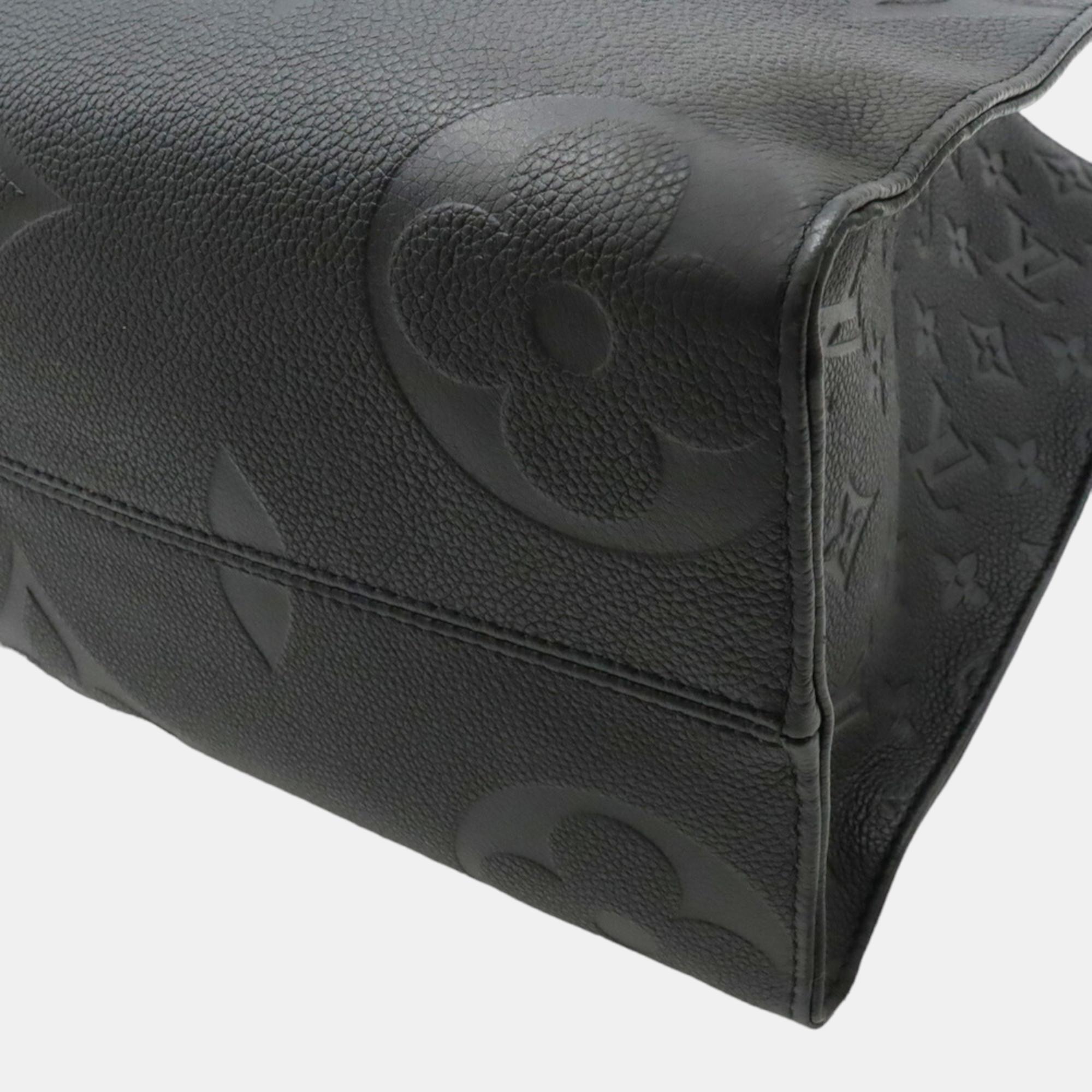 Louis Vuitton Black Monogram Giant Empreinte Leather OnTheGo MM Tote Bag
