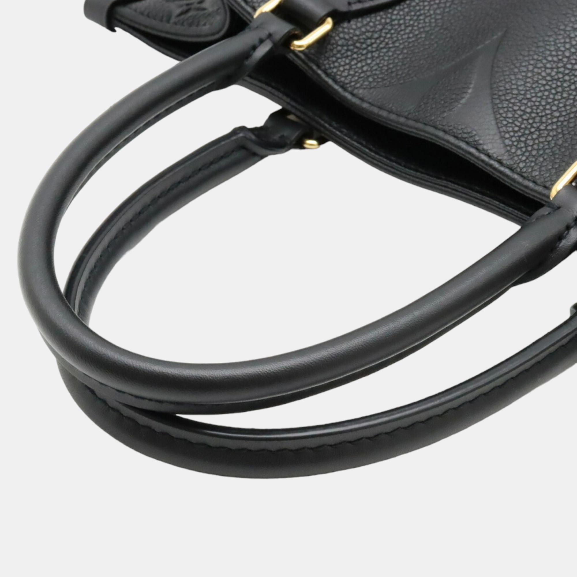 Louis Vuitton Black Monogram Giant Empreinte Leather OnTheGo MM Tote Bag
