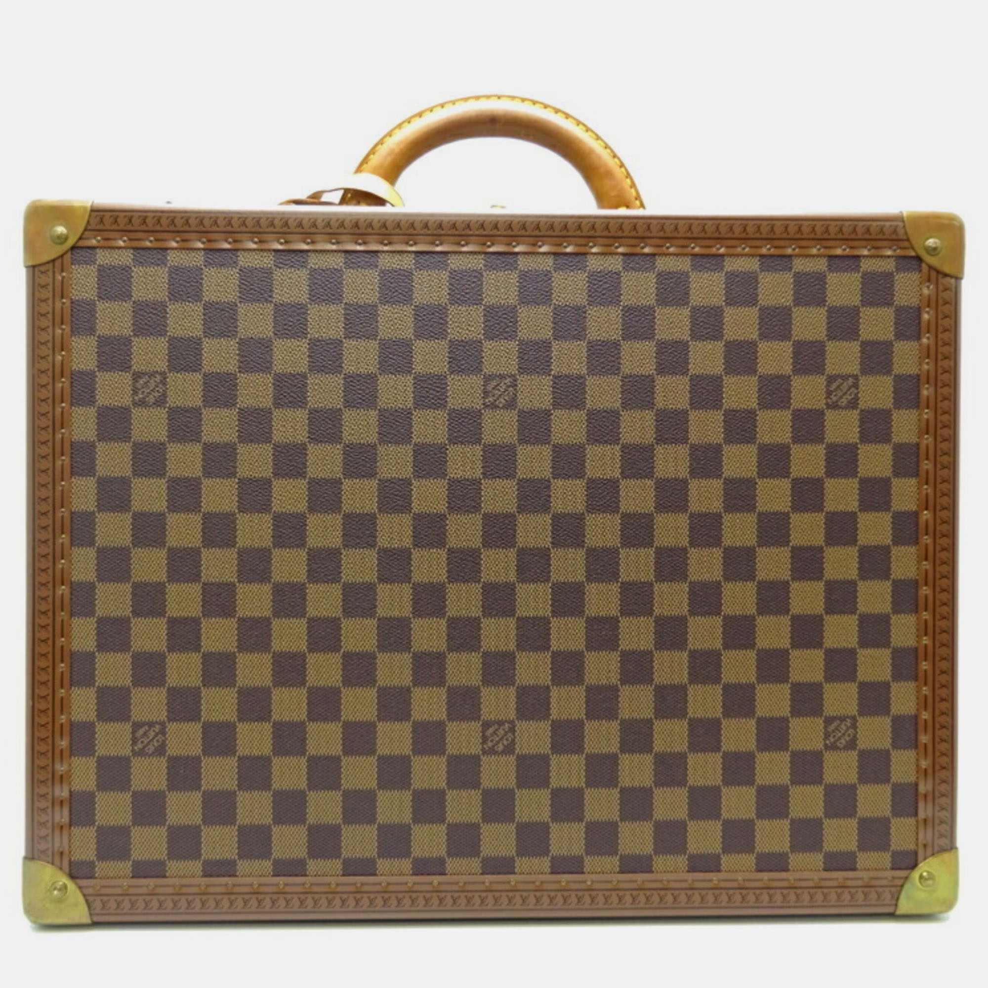 Louis Vuitton Brown Damier Ebene Canvas Vintage Cotteville 45 Suitcase