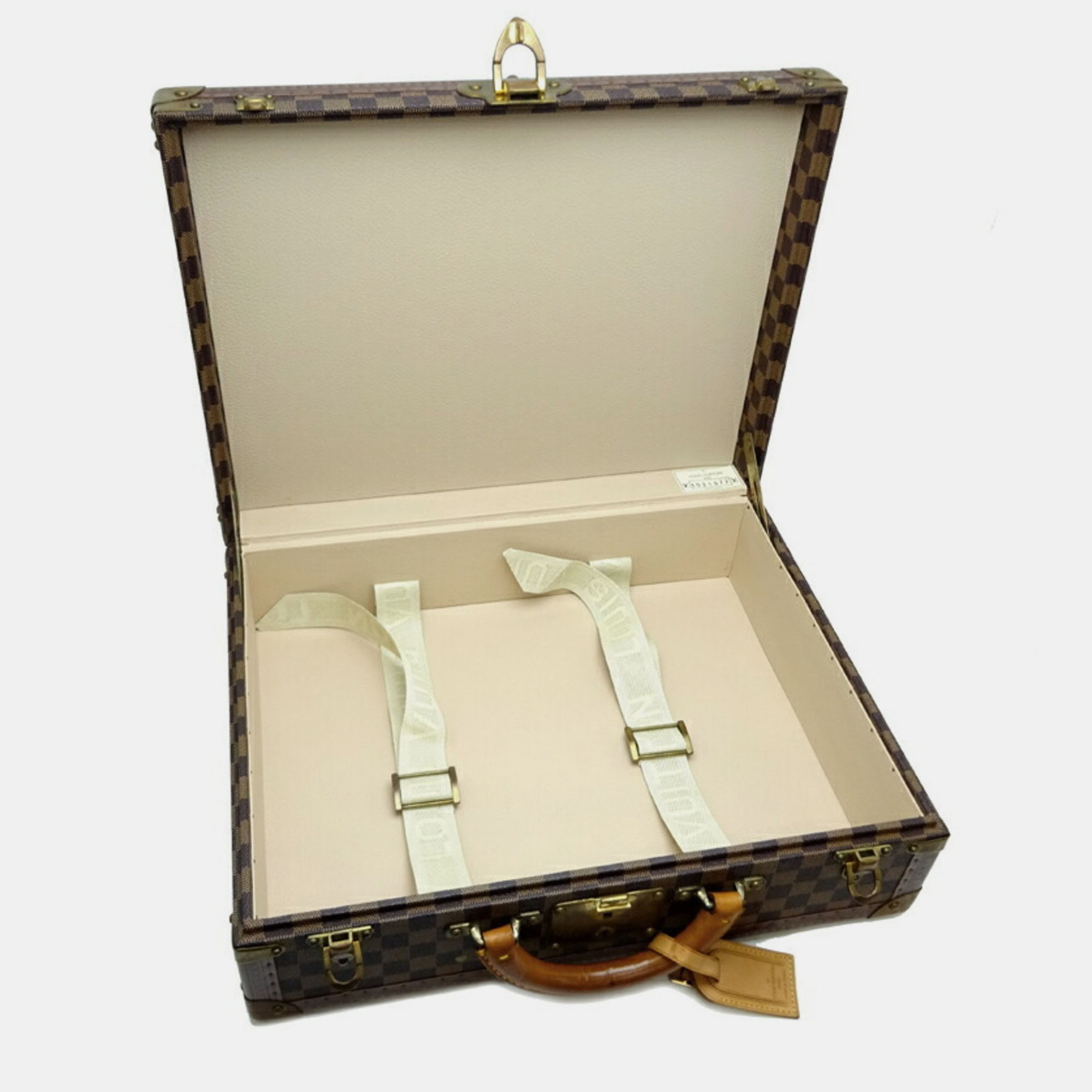 Louis Vuitton Brown Damier Ebene Canvas Vintage Cotteville 45 Suitcase