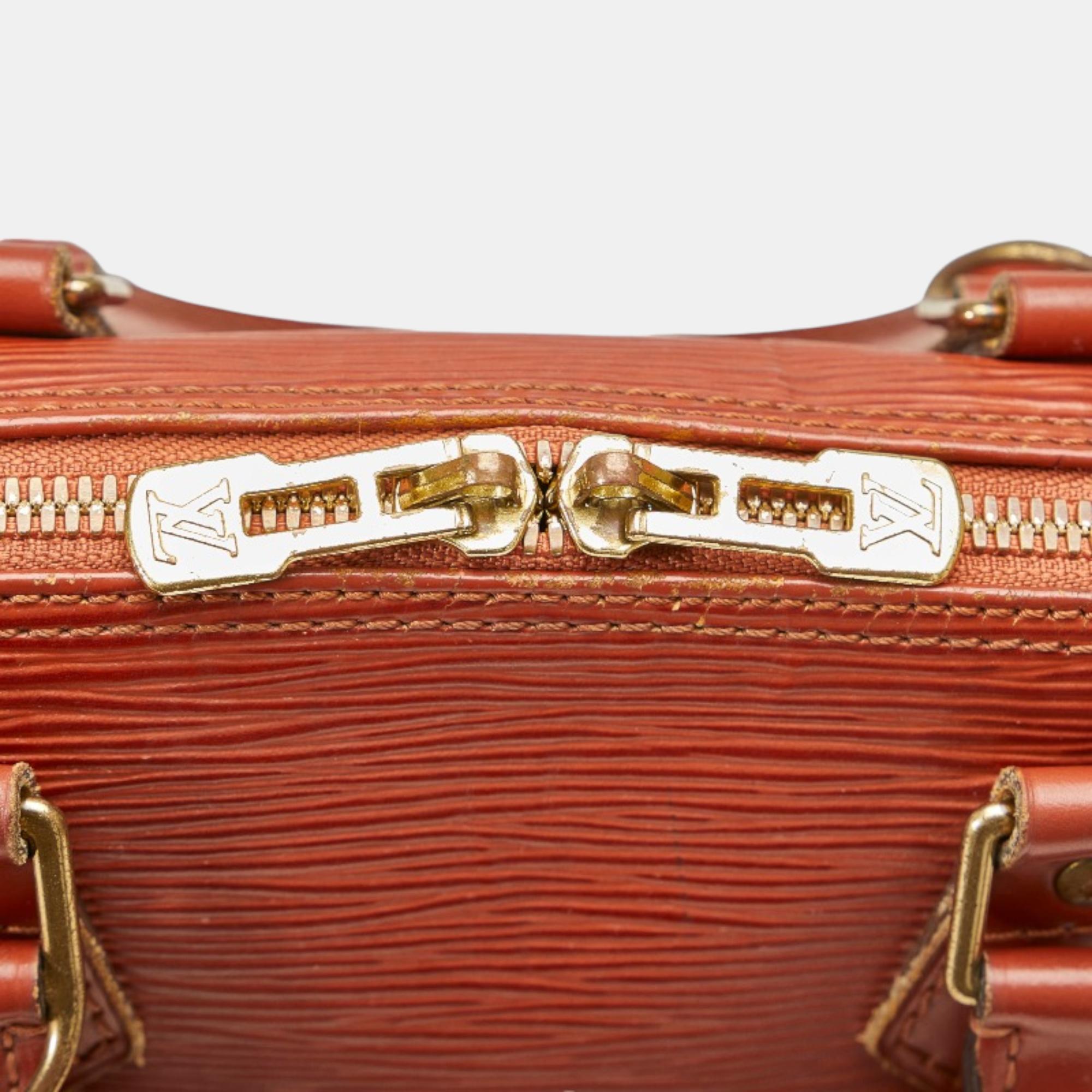 Louis Vuitton Brown Epi Alma PM Handbag