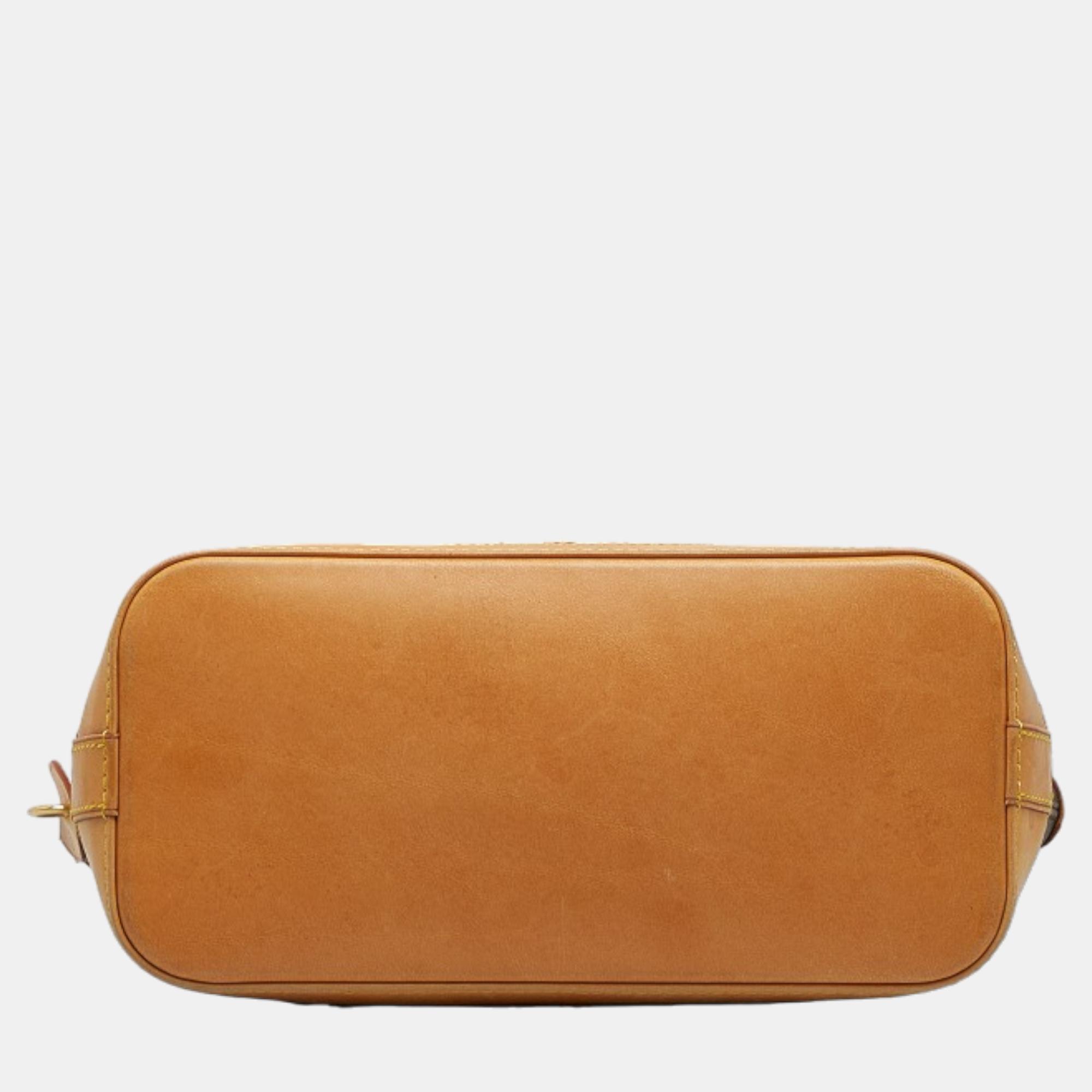 Louis Vuitton Brown Canvas Monogram Lockit Vertical Handbag
