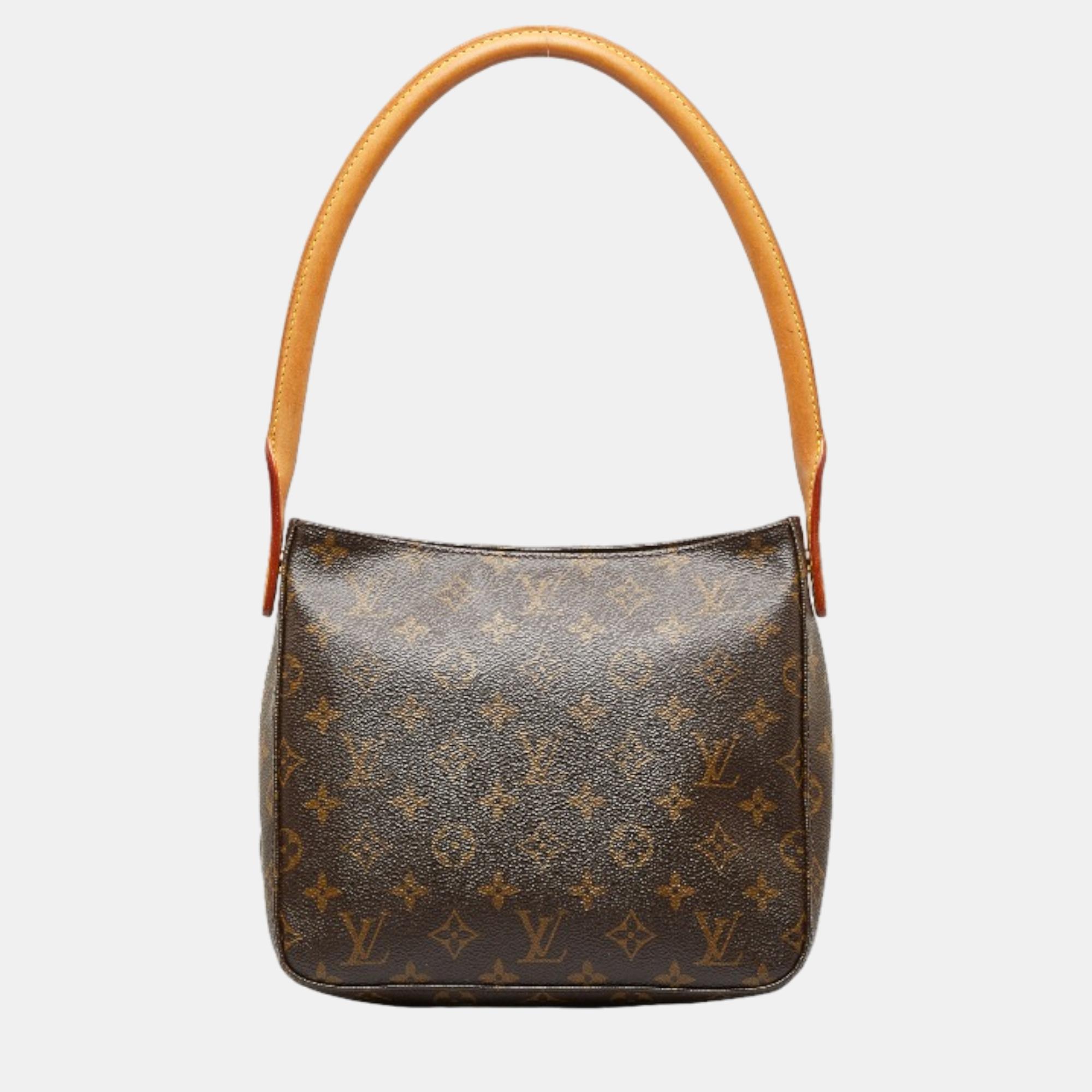 Louis Vuitton Brown Canvas Monogram Looping  MM Shoulder Bag