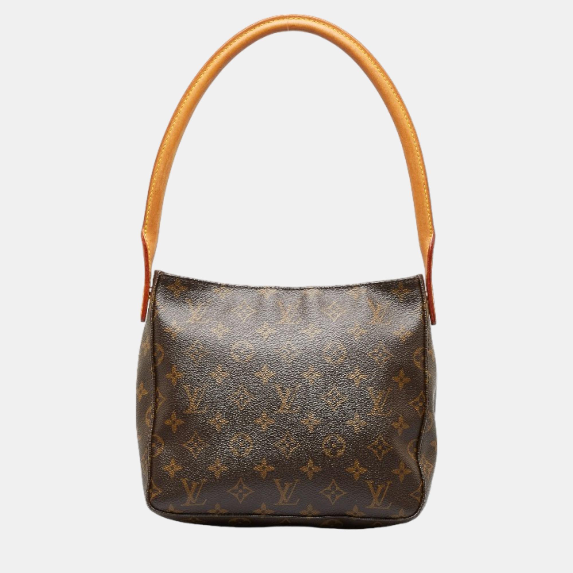 Louis Vuitton Brown Canvas Monogram Looping  MM Shoulder Bag
