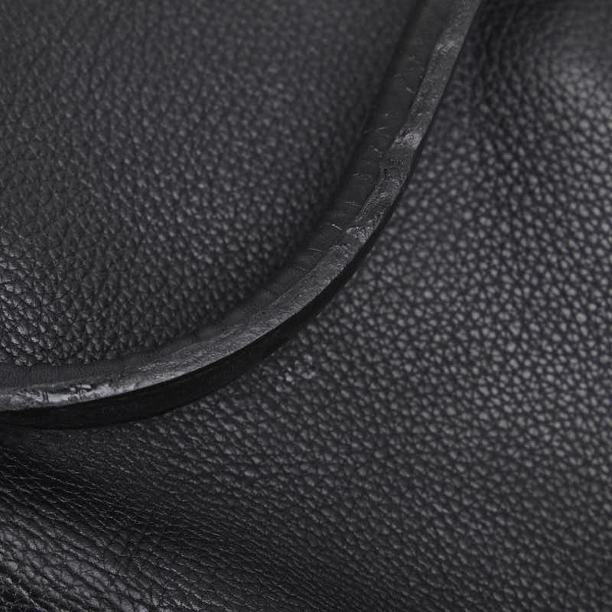 Louis Vuitton Black Leather LockMe Handbag