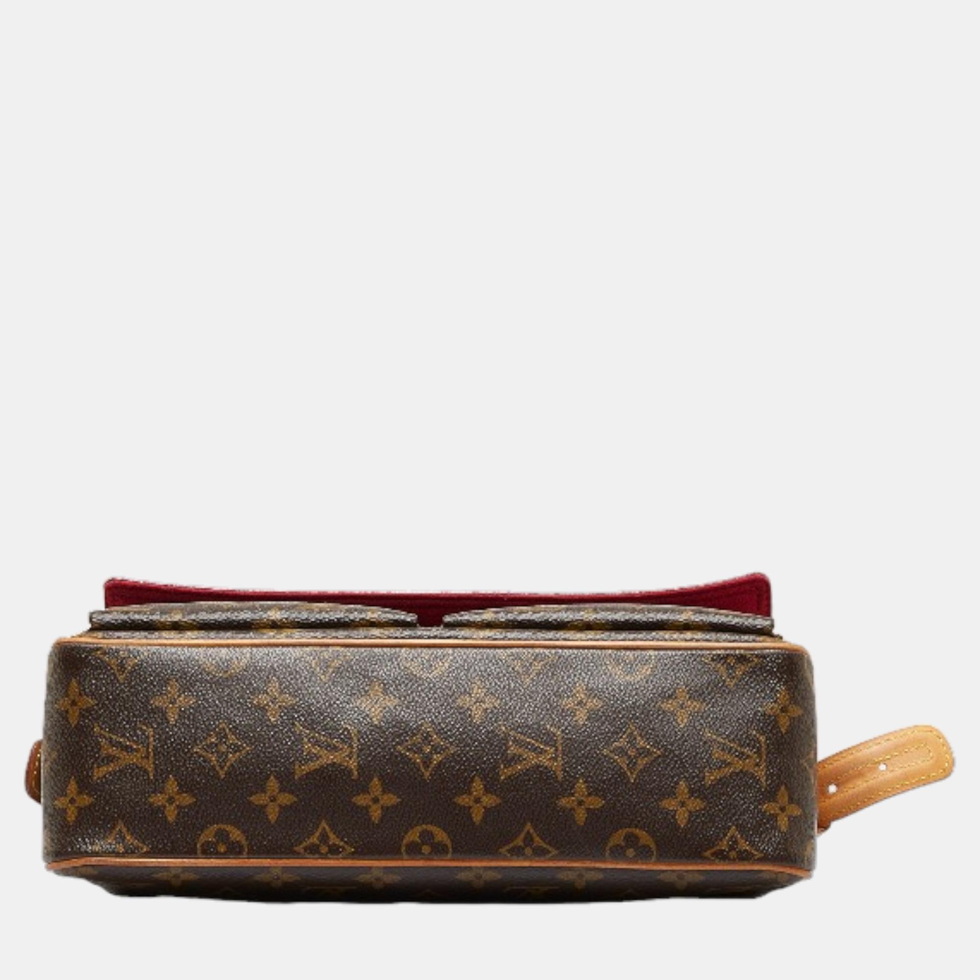 Louis Vuitton Brown Canvas Monogram Viva Cite MM Shoulder Bag