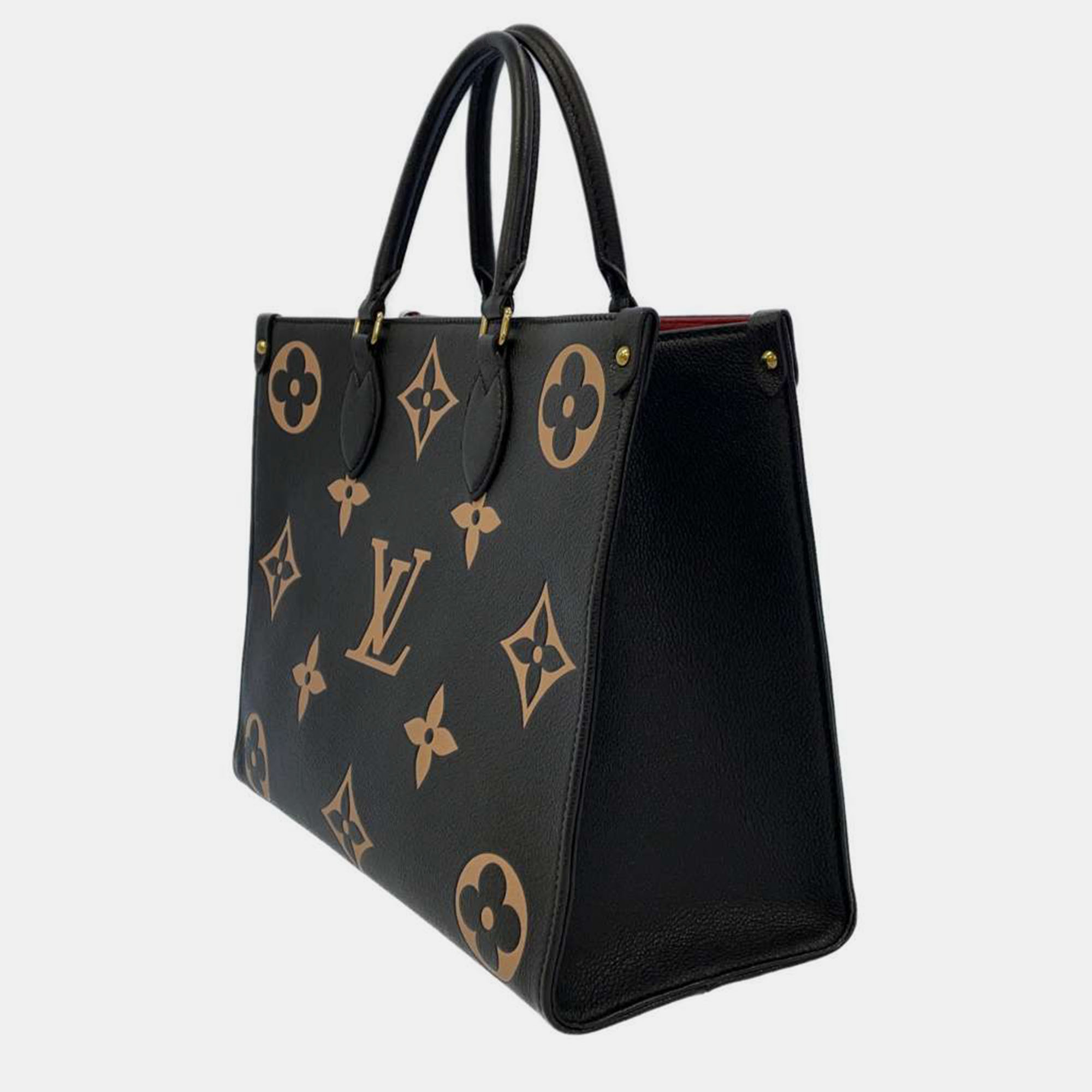 Louis Vuitton Bicolor Monogram Giant Empreinte Leather OnTheGo MM Tote Bag