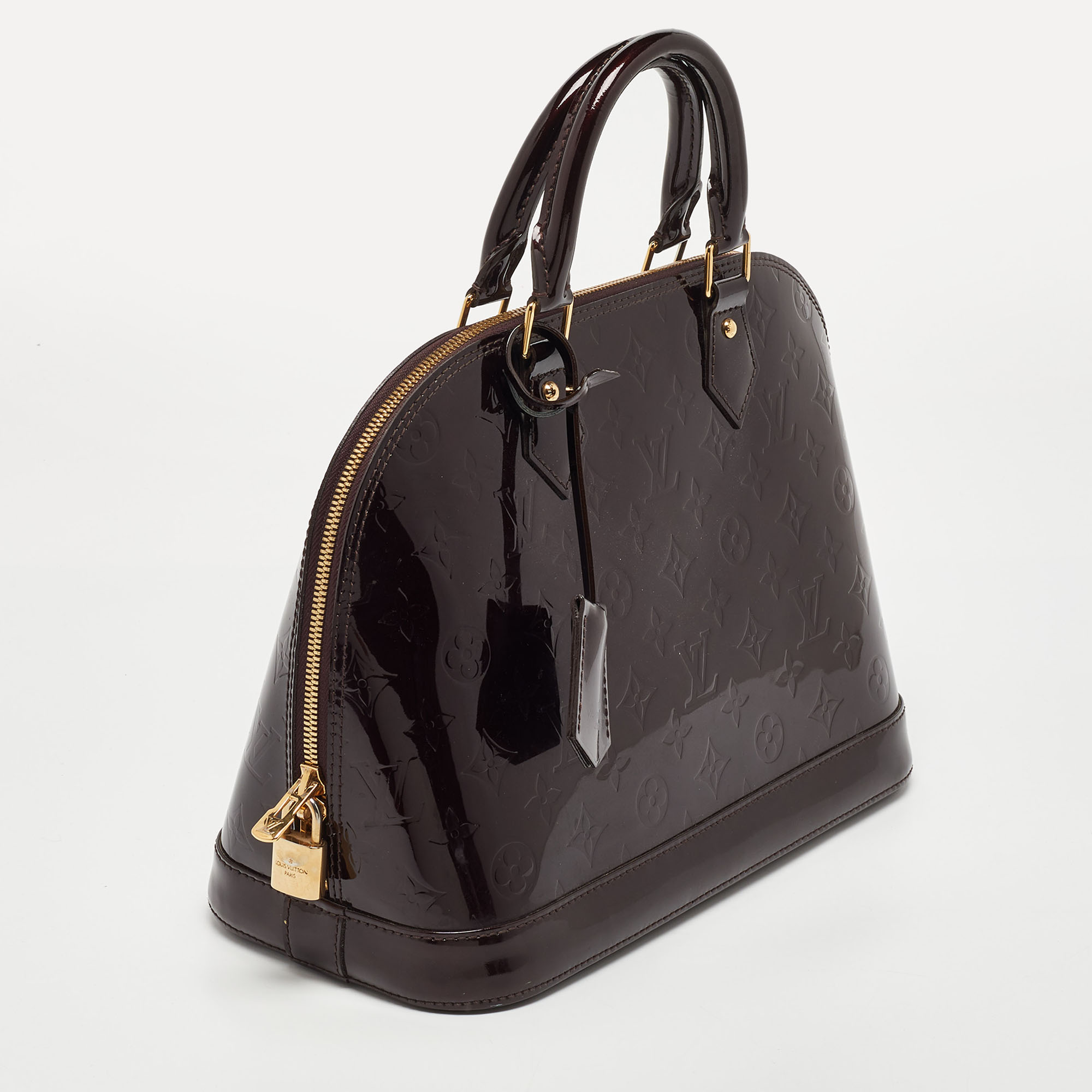 Louis Vuitton Amarante Monogram Vernis  Alma PM Bag