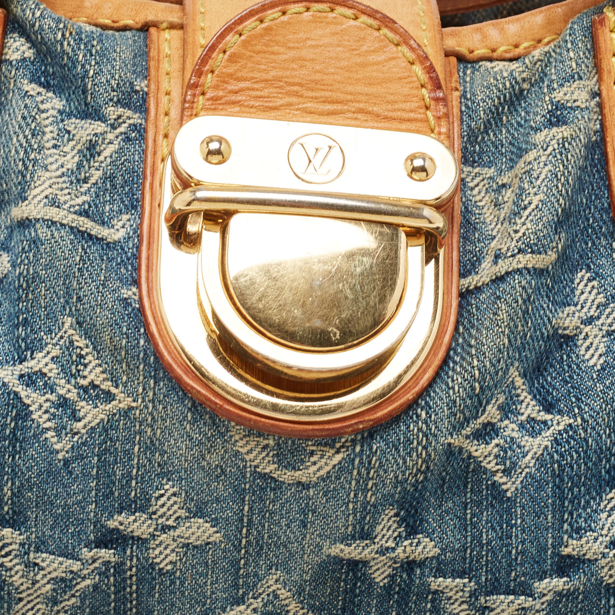 Louis Vuitton Blue Monogram Denim Pleaty Bag