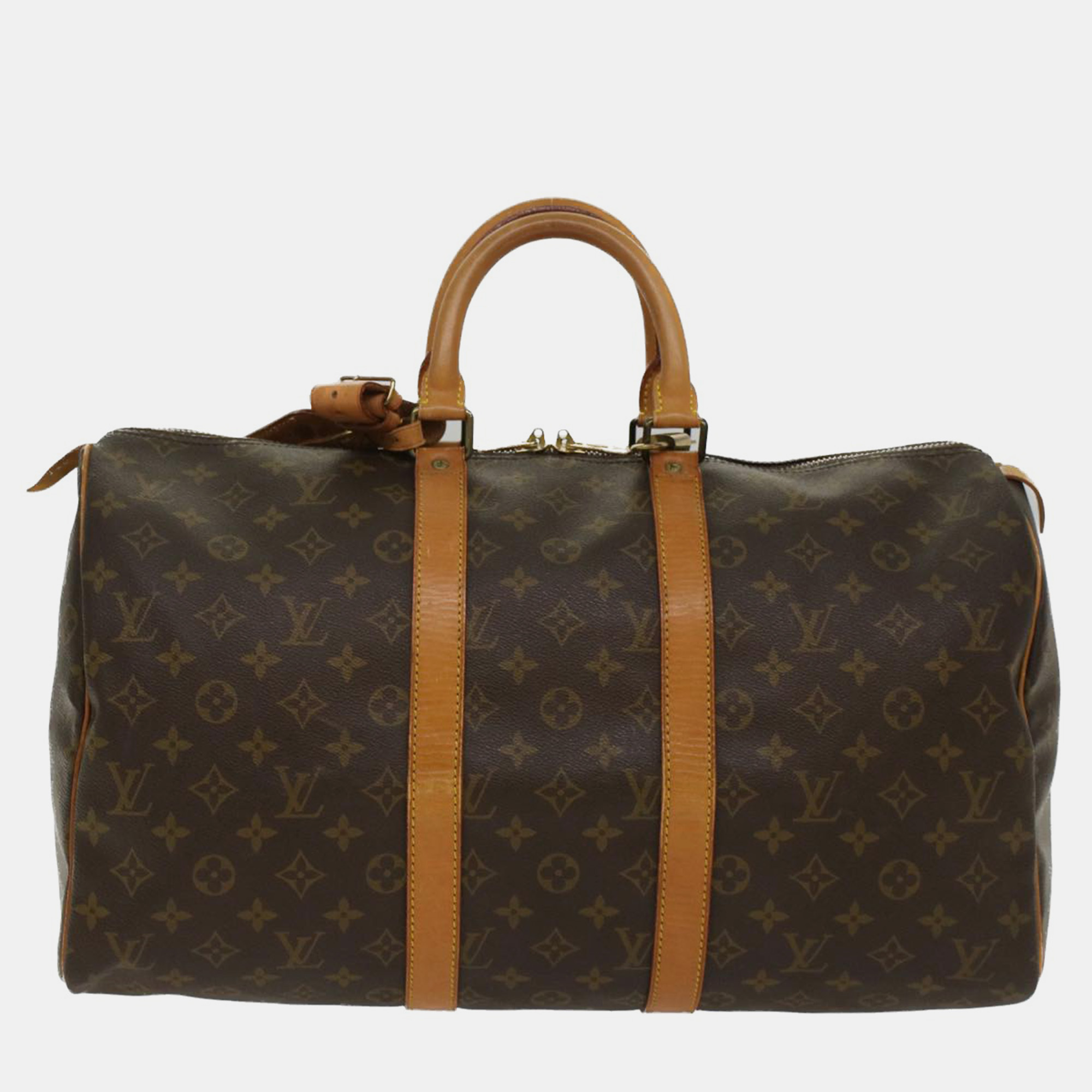 Louis Vuitton Brown Monogram Canvas Keepall 45 Duffel Bag