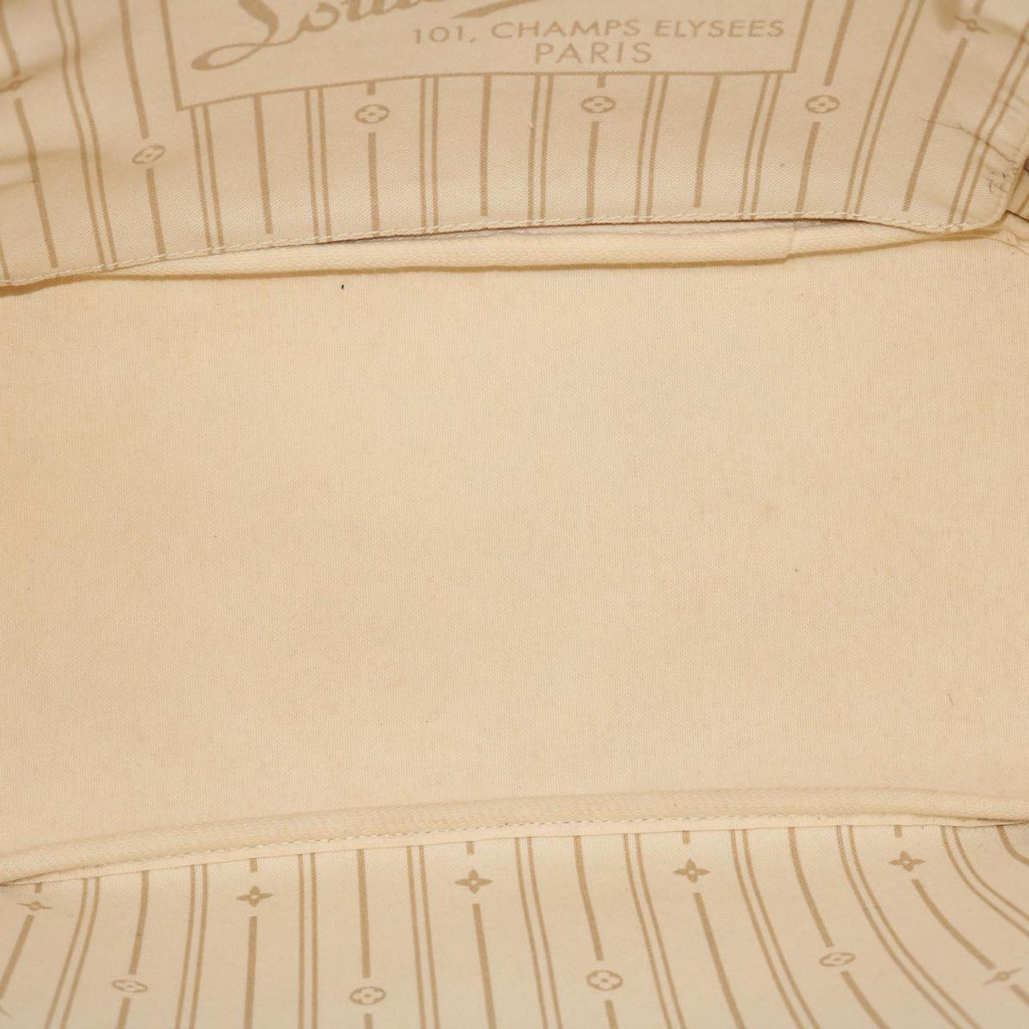 Louis Vuitton White Damier Azur Canvas Neverfull MM Tote Bag