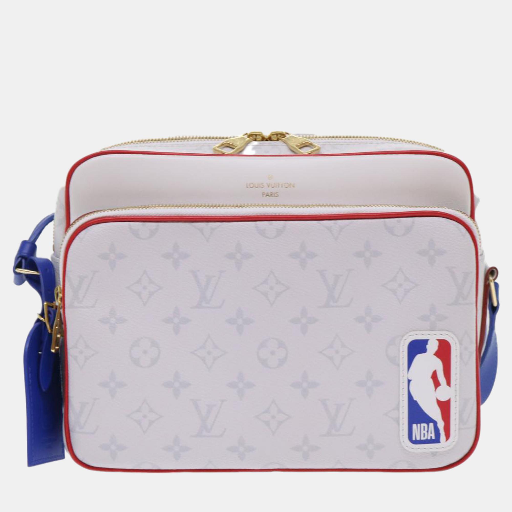 Louis Vuitton White Canvas NBA Nile Shoulder Bag