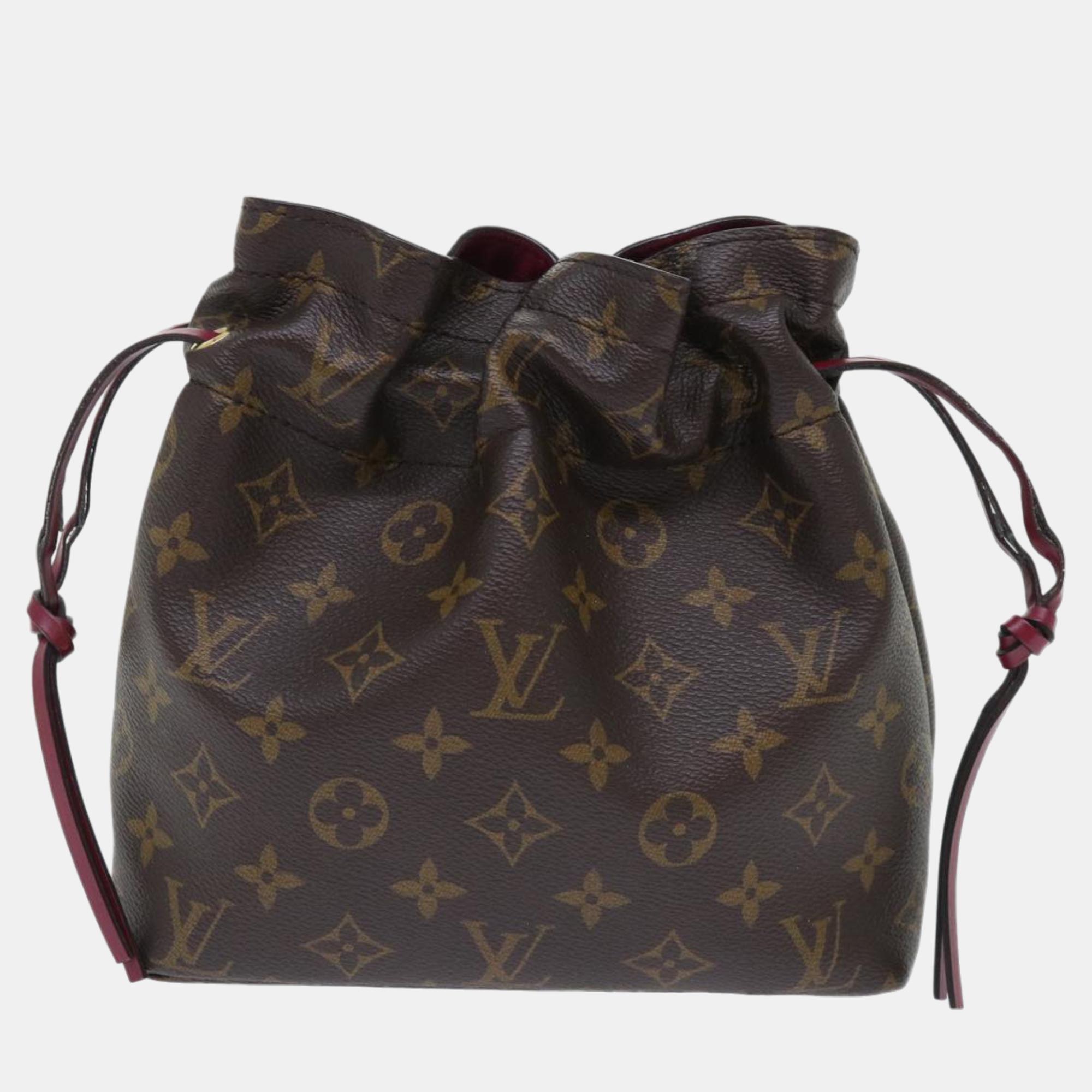 Louis Vuitton Brown Monogram Canvas Petite Noe Bucket Bag