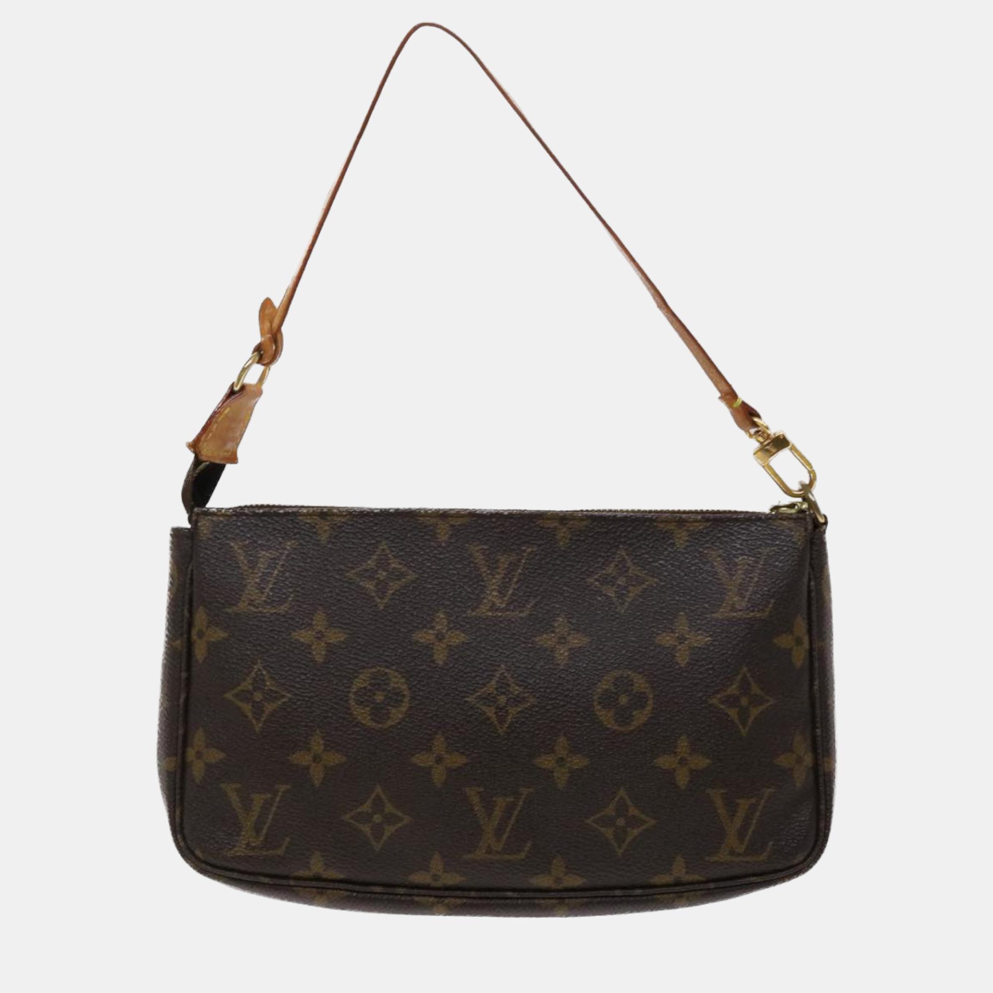 Louis Vuitton Brown Monogram Canvas Pochette Accessoires Clutch Bag
Louis Vuitton Brown Monogram Canvas Pochette Accessoires Clutch Bag