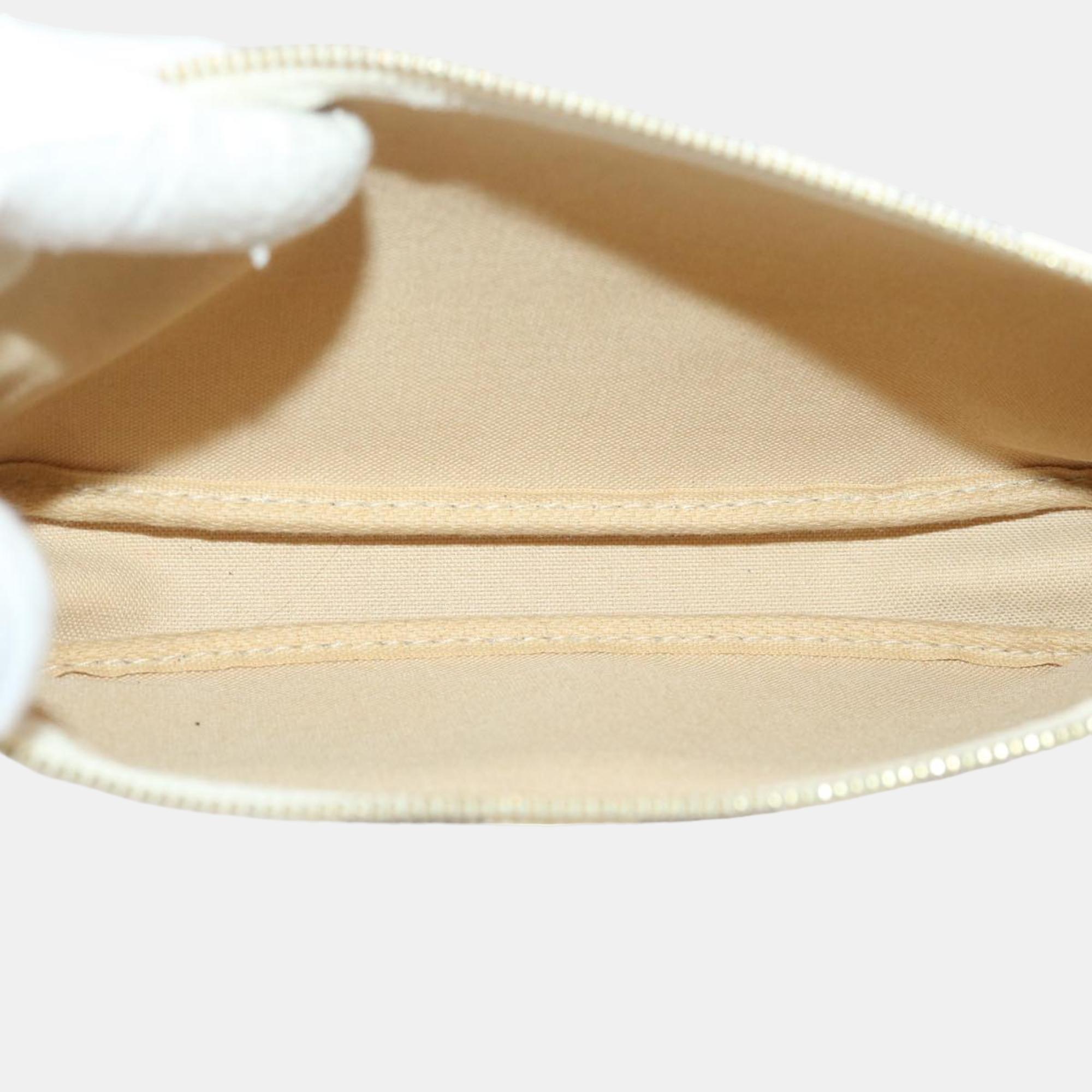 Louis Vuitton White Damier Azur Canvas Pochette Accessoires Shoulder Bag