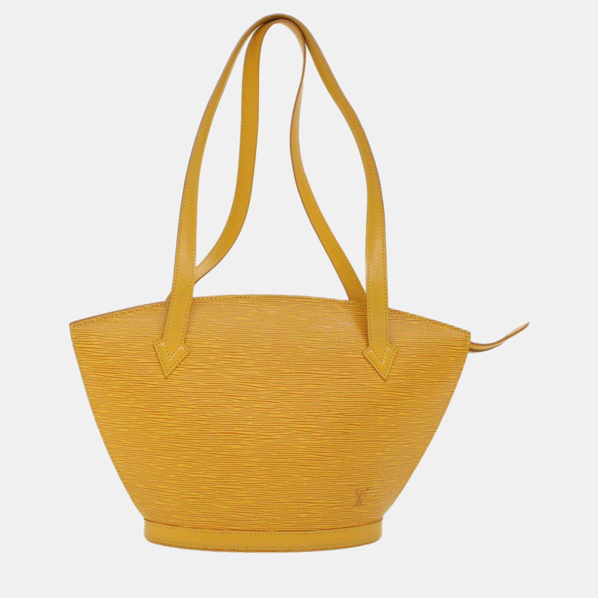 Louis Vuitton Yellow Epi Leather Saint Jacques Shoulder Bag