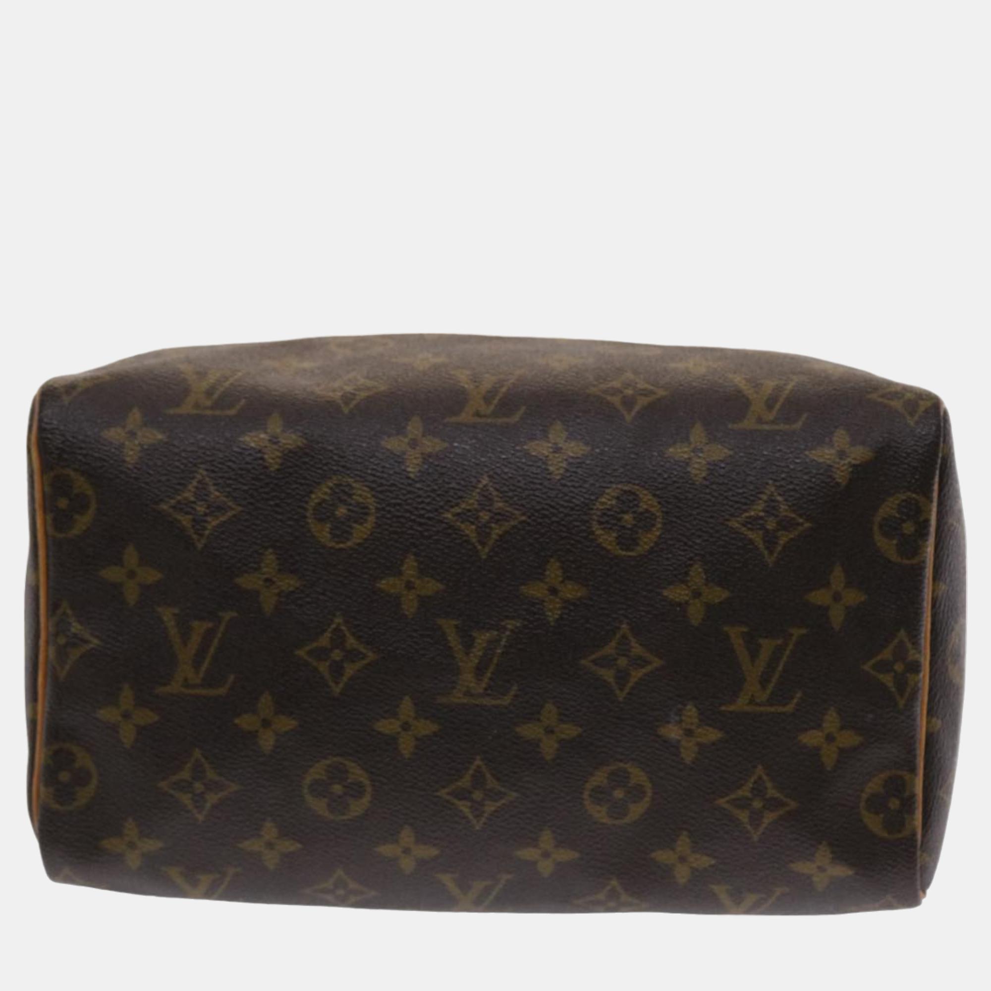 Louis Vuitton Brown Monogram Canvas Speedy Bag