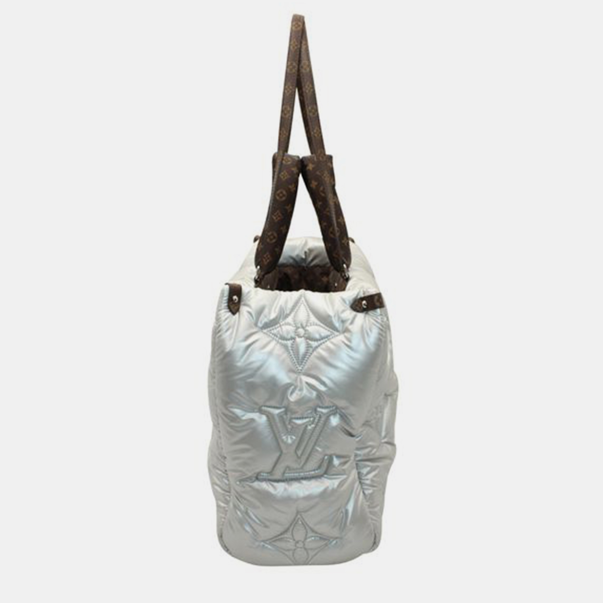 LOUIS VUITTON Silver Pillow OnTheGo GM Tote Bag SHOULDER BAGS