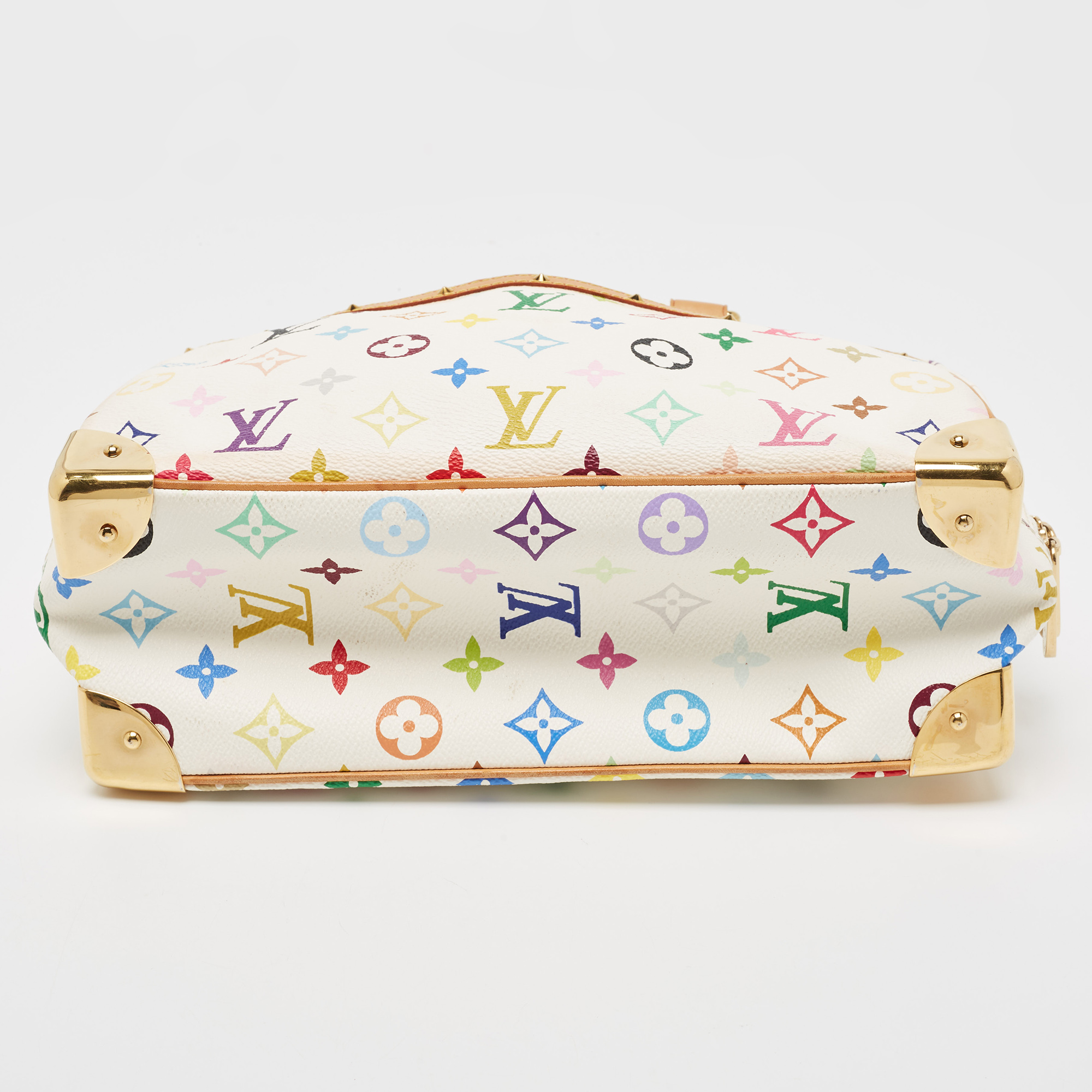 Louis Vuitton White/Multicolor Monogram Canvas Trouville Bag