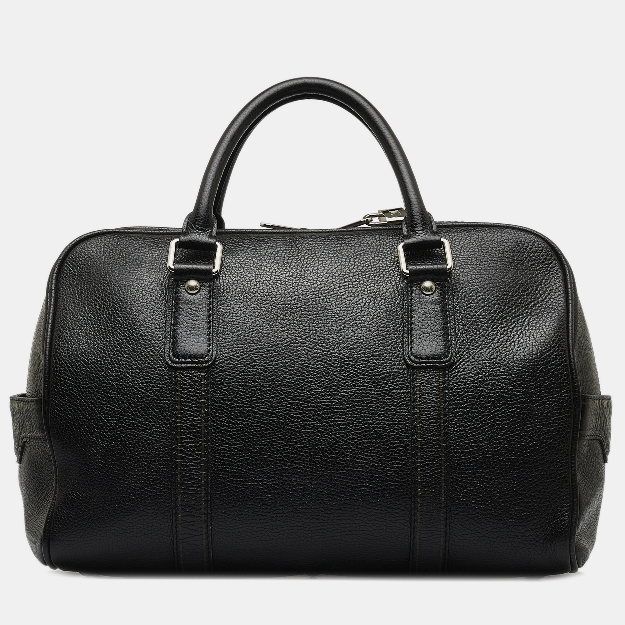 Louis Vuitton Black Leather Tobago Carryall
