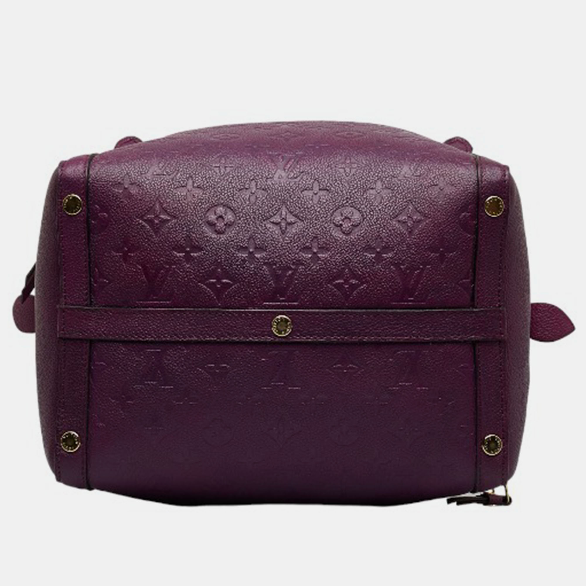 Louis Vuitton Purple Leather Monogram Empreinte Marais MM Shoulder Bag