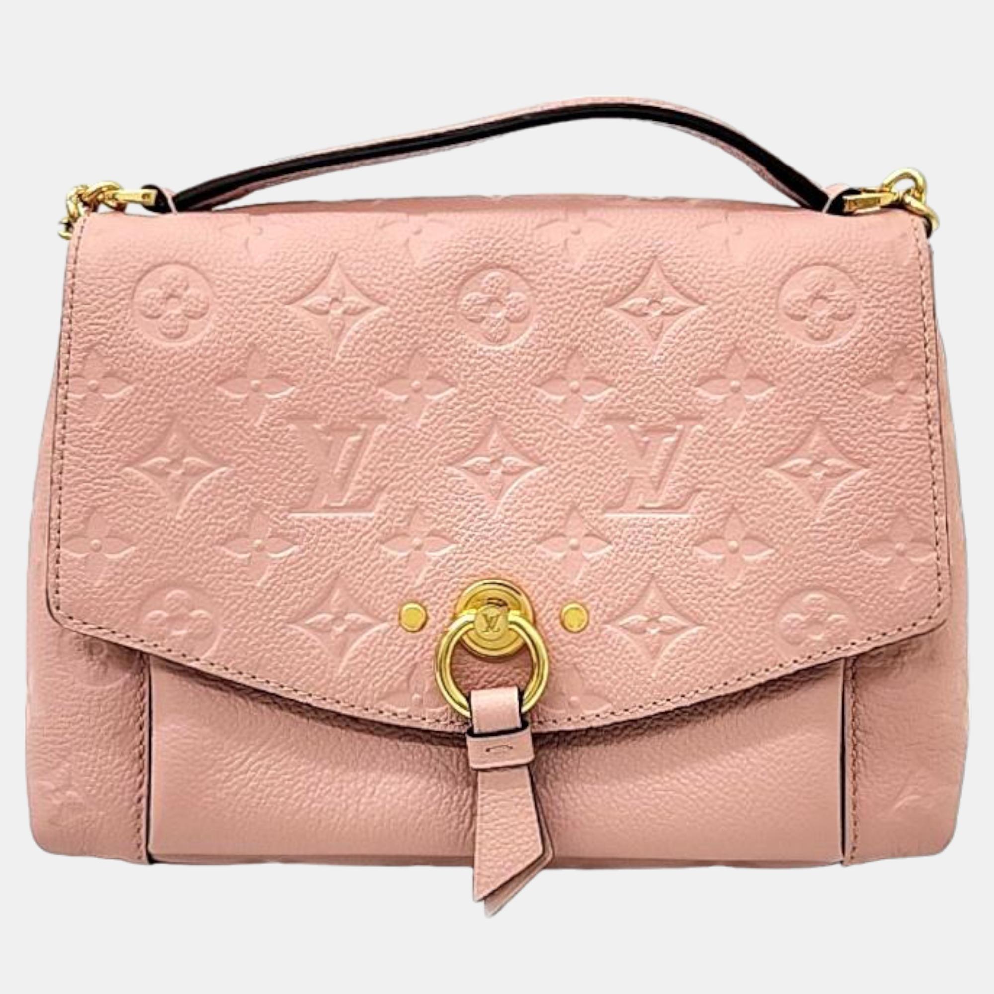 Louis vuitton pink monogram empriente leather blanche bb shoulder bag